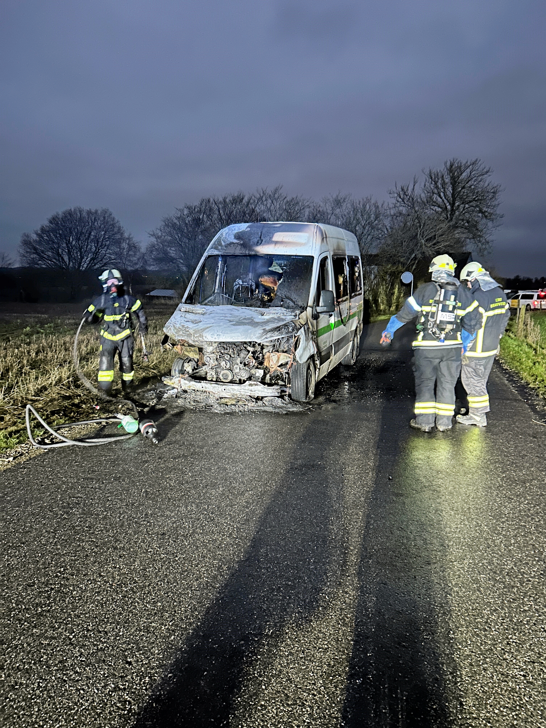Lejre Brandvæsen var i aktion syd for Lejre by i fredags. - Privatfoto Lejre Brandvæsen var i aktion syd for Lejre by i fredags.
