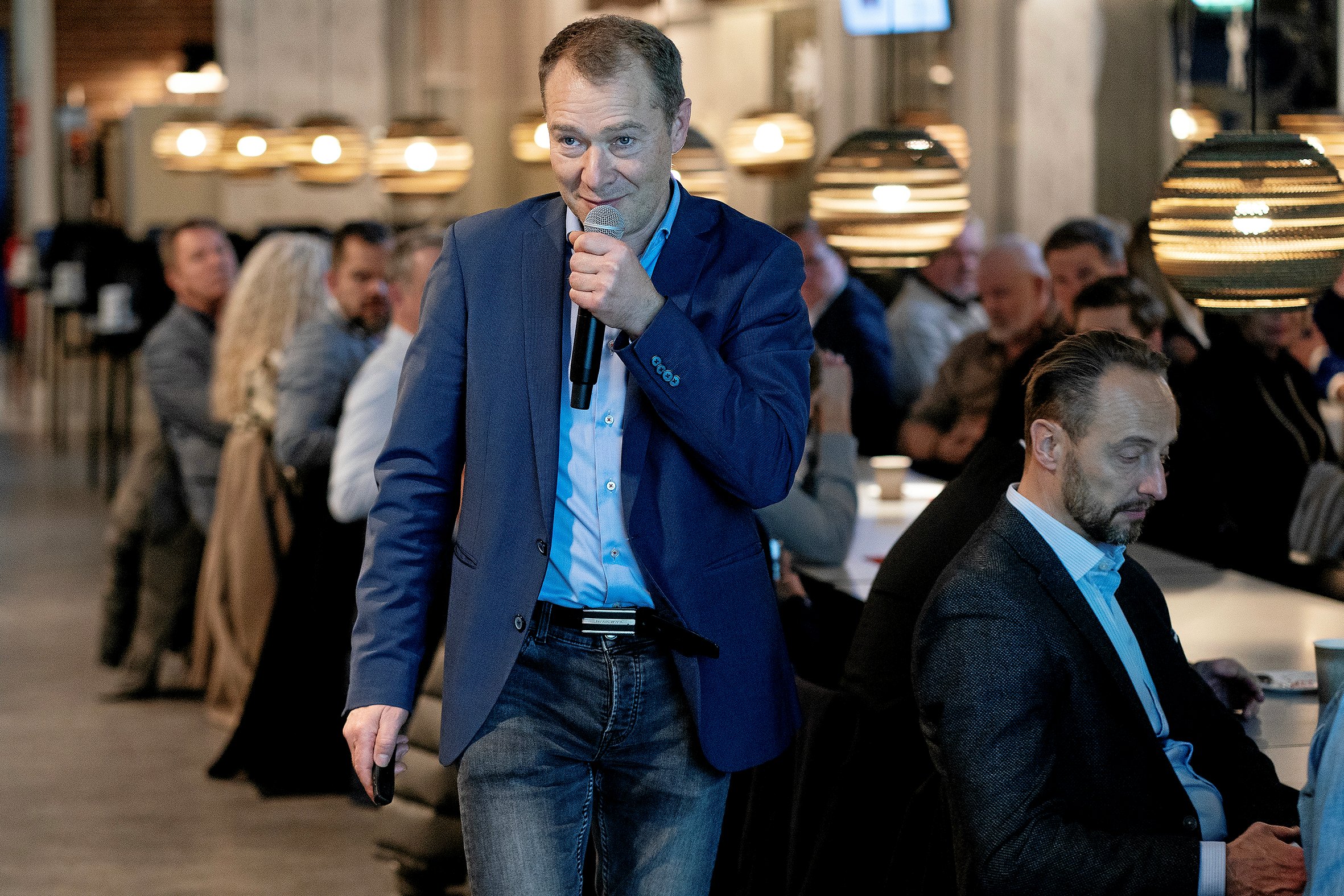 Direktør for Connect Køge Allan Munch får mange rosende ord med på vejen af lokale erhvervsledere.