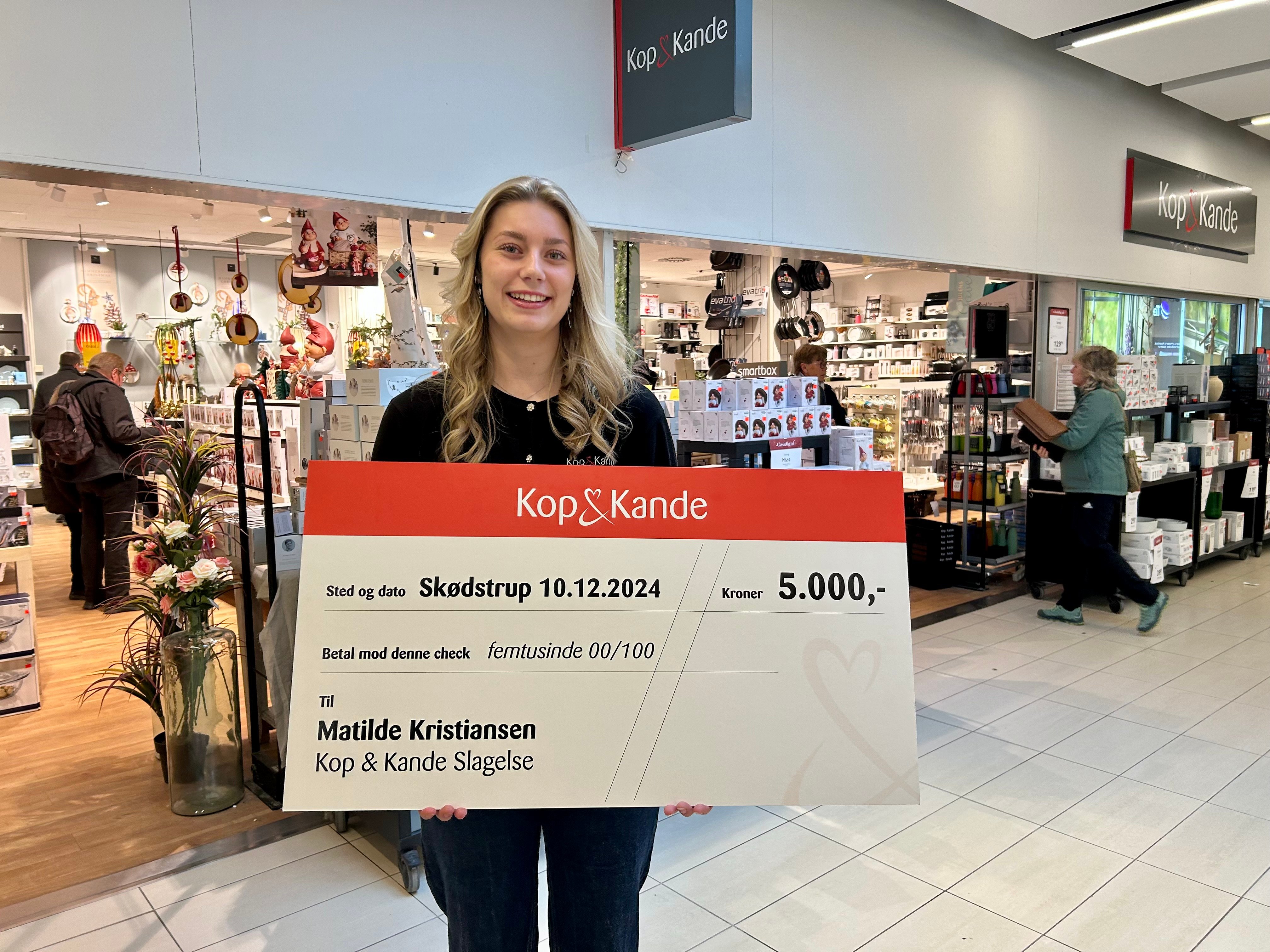 Matilde Kristiansen er kåret som Årets Elev i den landsdækkende kæde Kop & Kande.