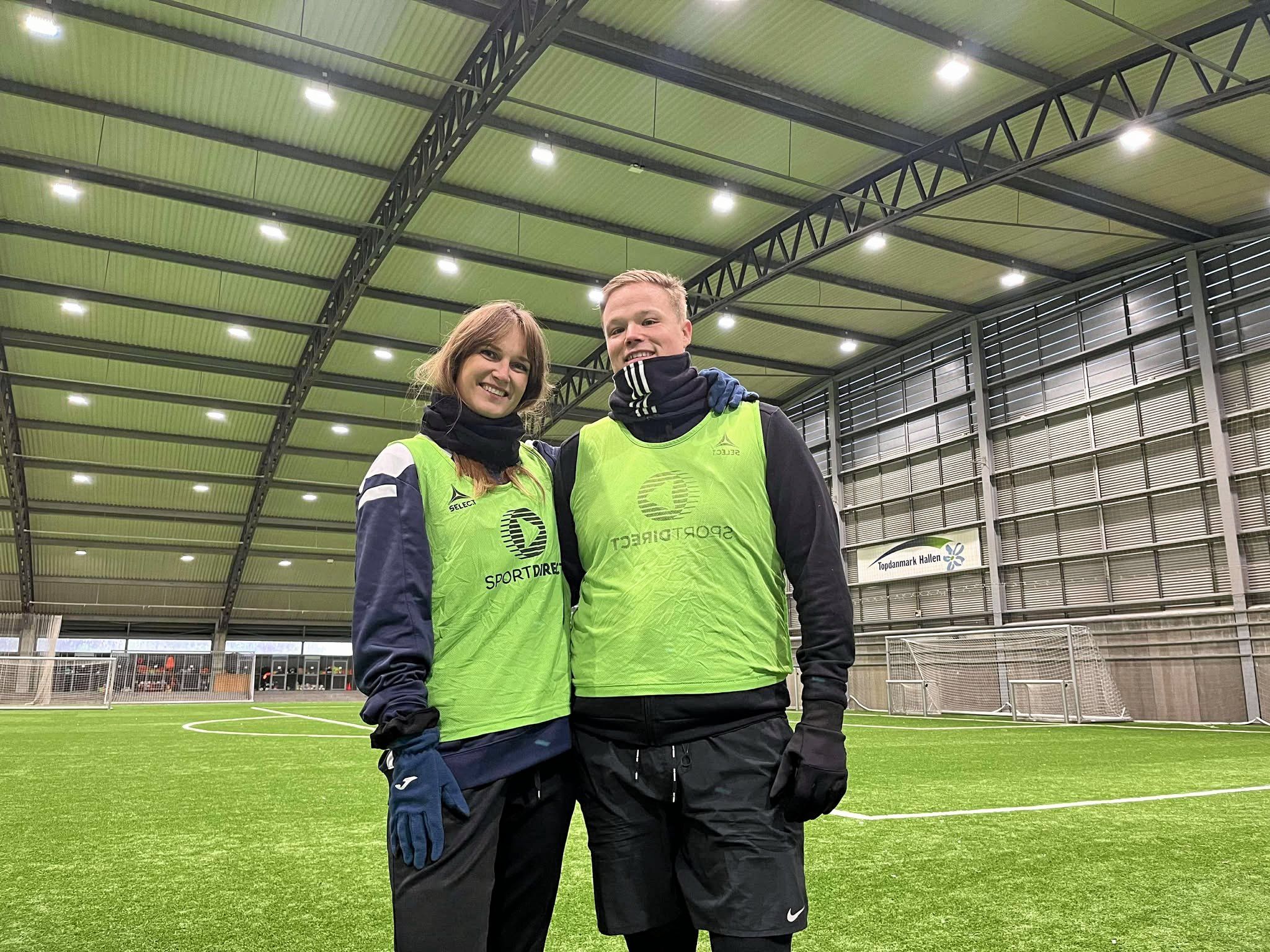 Kristina Kanstrup og Theis Kyvsgård er trænere i Ombold Ballerup
