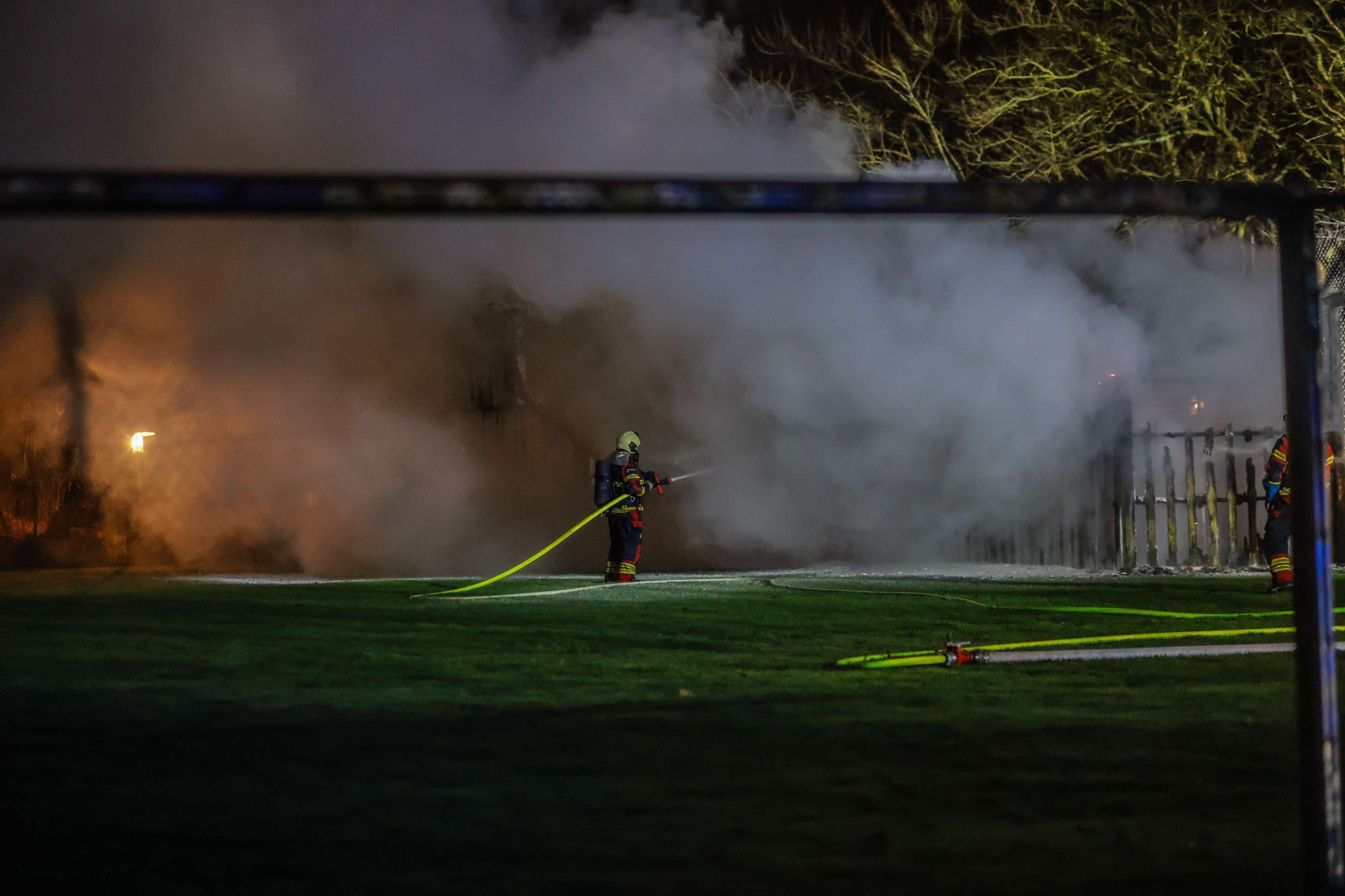 Torsdag aften opstod der en brand ved en skole.