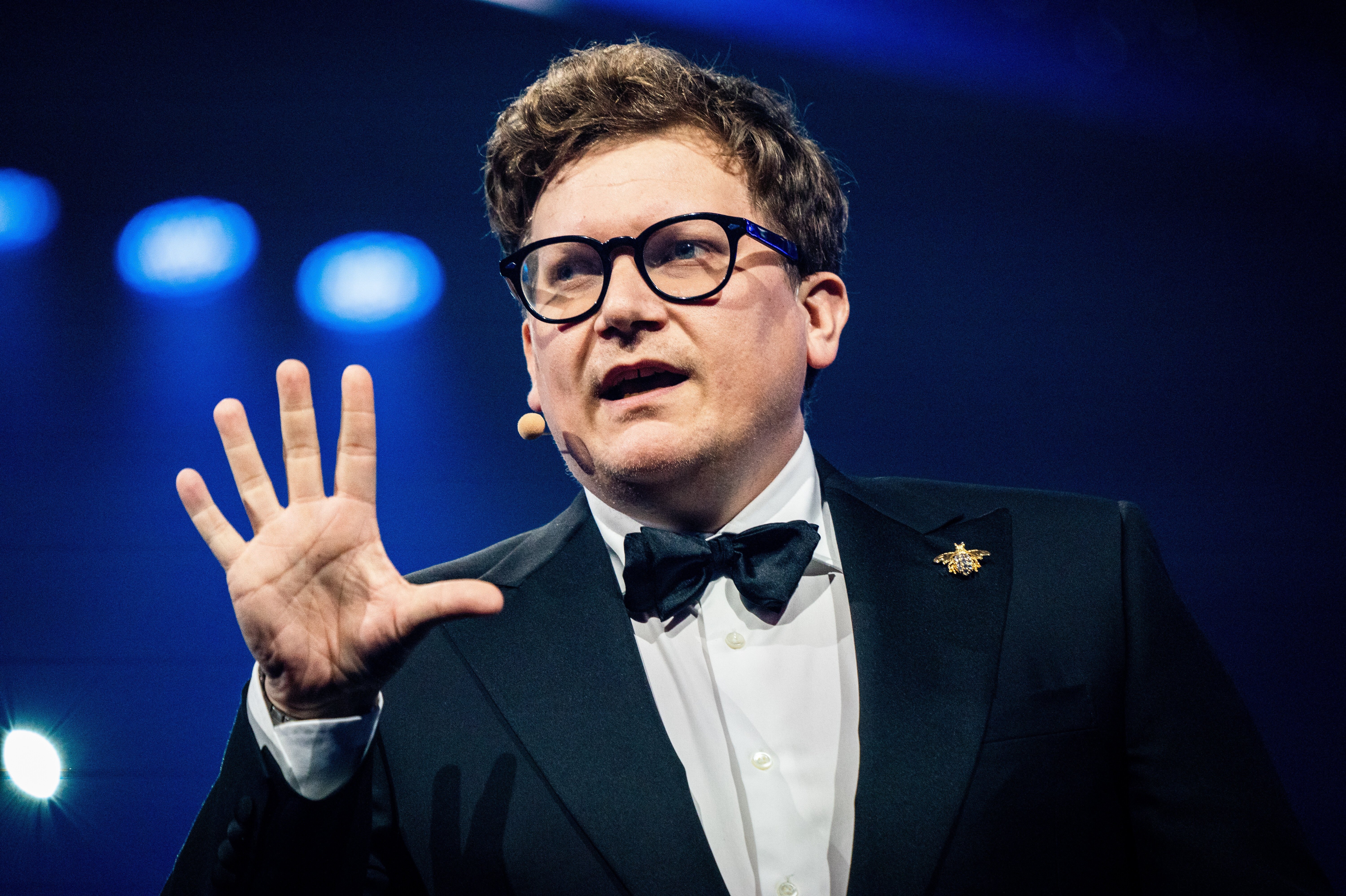 TV 2-serierne "Forræder" og "Forræder - Ukendt grund" og især komiker Heino Hansen hittede stort ved årets Reality Awards, som fandt sted i K.B. Hallen i København. (Arkivfoto).