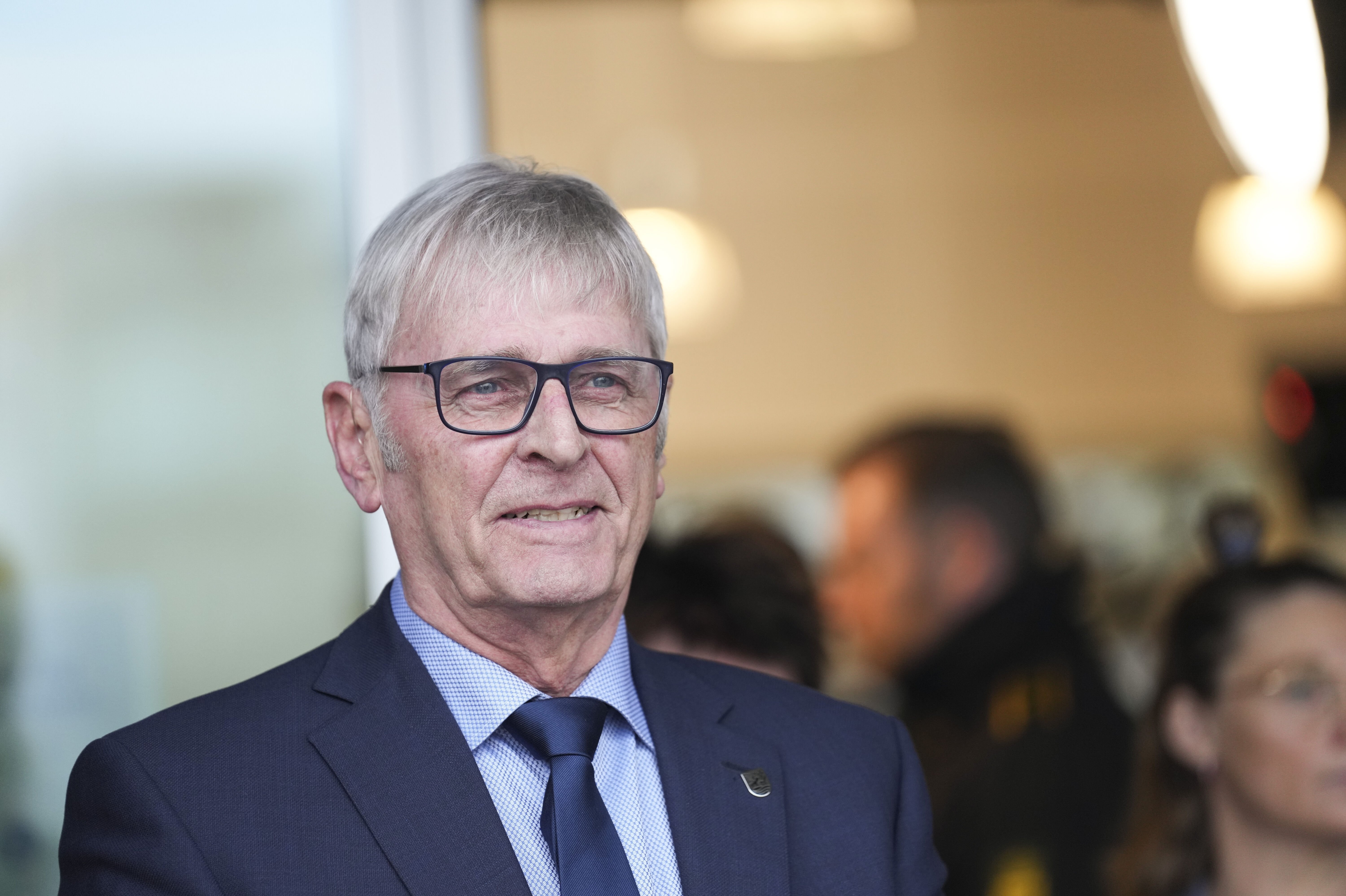 Borgmester Knud Erik Langhoff (K) var med, da regeringstoppen præsenterede sit udspil til en ældrereform på et plejehjem i Kolding i januar 2024. Han genopstiller ikke som borgmesterkandidat ved næste valg. (Arkivfoto).