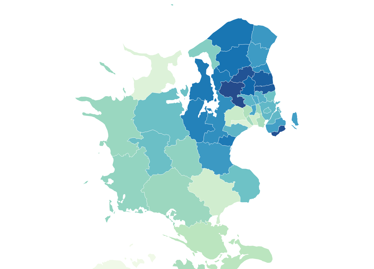 Hjerteløbere i Region Sjælland og Region Hovedstaden.
