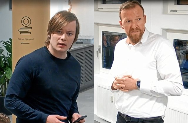 Debatten kørte af sporet, og det er blevet kaldt pinligt. For to at de involverede - Marcus Guldager (tv.) og Jesper Sperling - var det én bemærkning og tre ord, der fik tingene til at eksplodere.