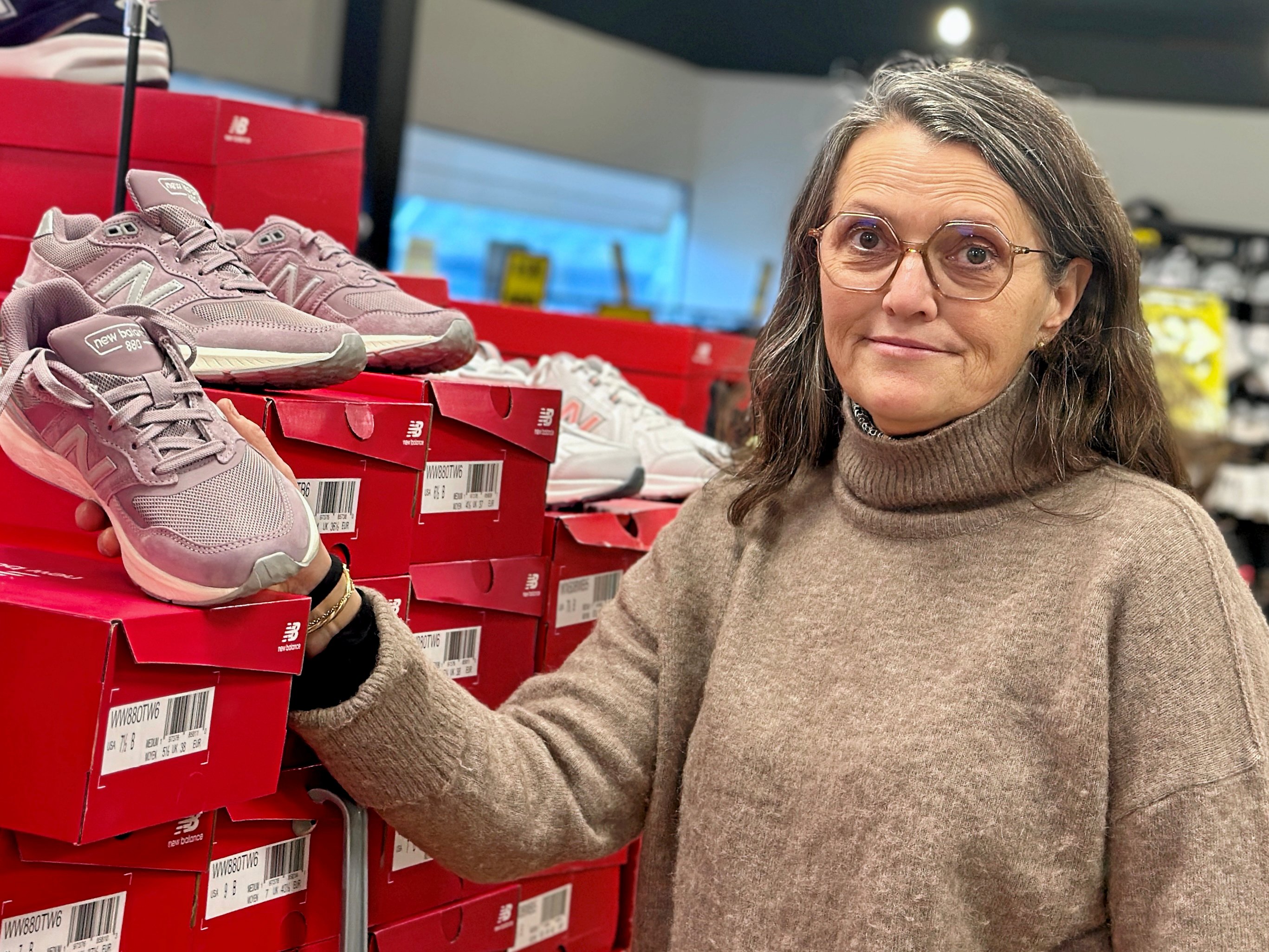 Bettina Hansen er glad for at åbne sportsbutikken i Ringsted.