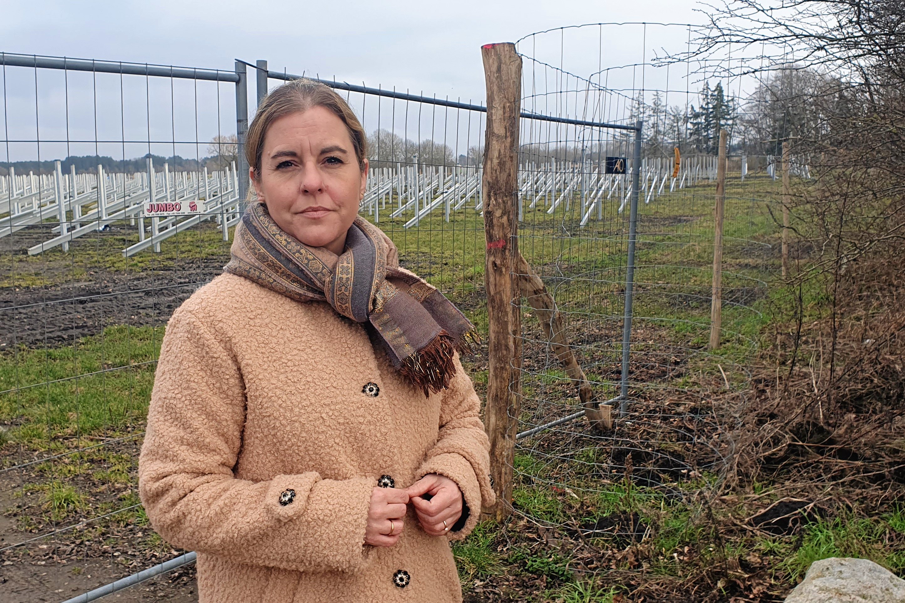Susie Jessen frygter at der vil komme flere forladte solcellemarker i de kommende år, men hvem har ansvaret for at rydde op?
