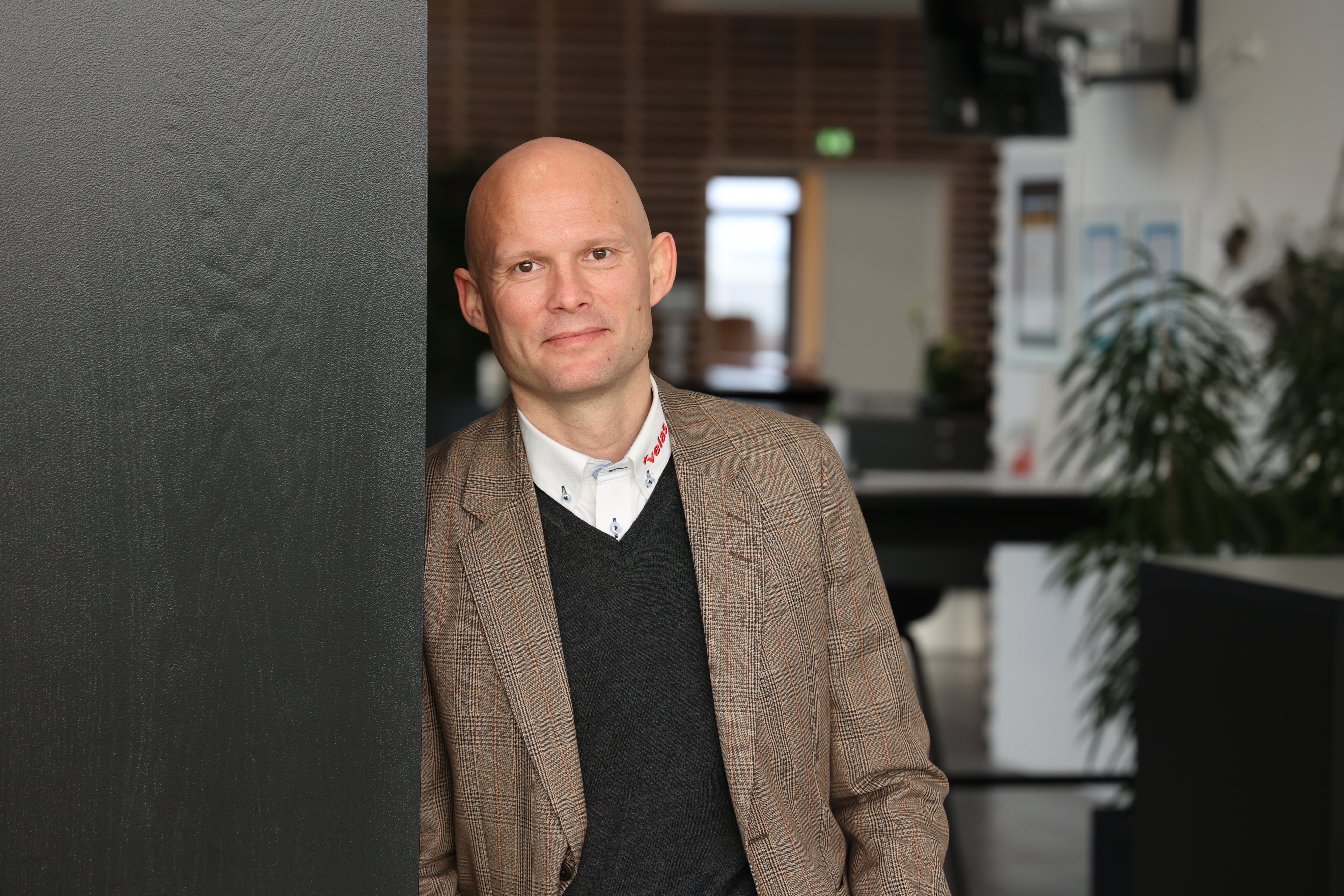 Jacob Christiansen, adm. direktør i Velas, glæder sig til at flytte ind i det nye kontor.