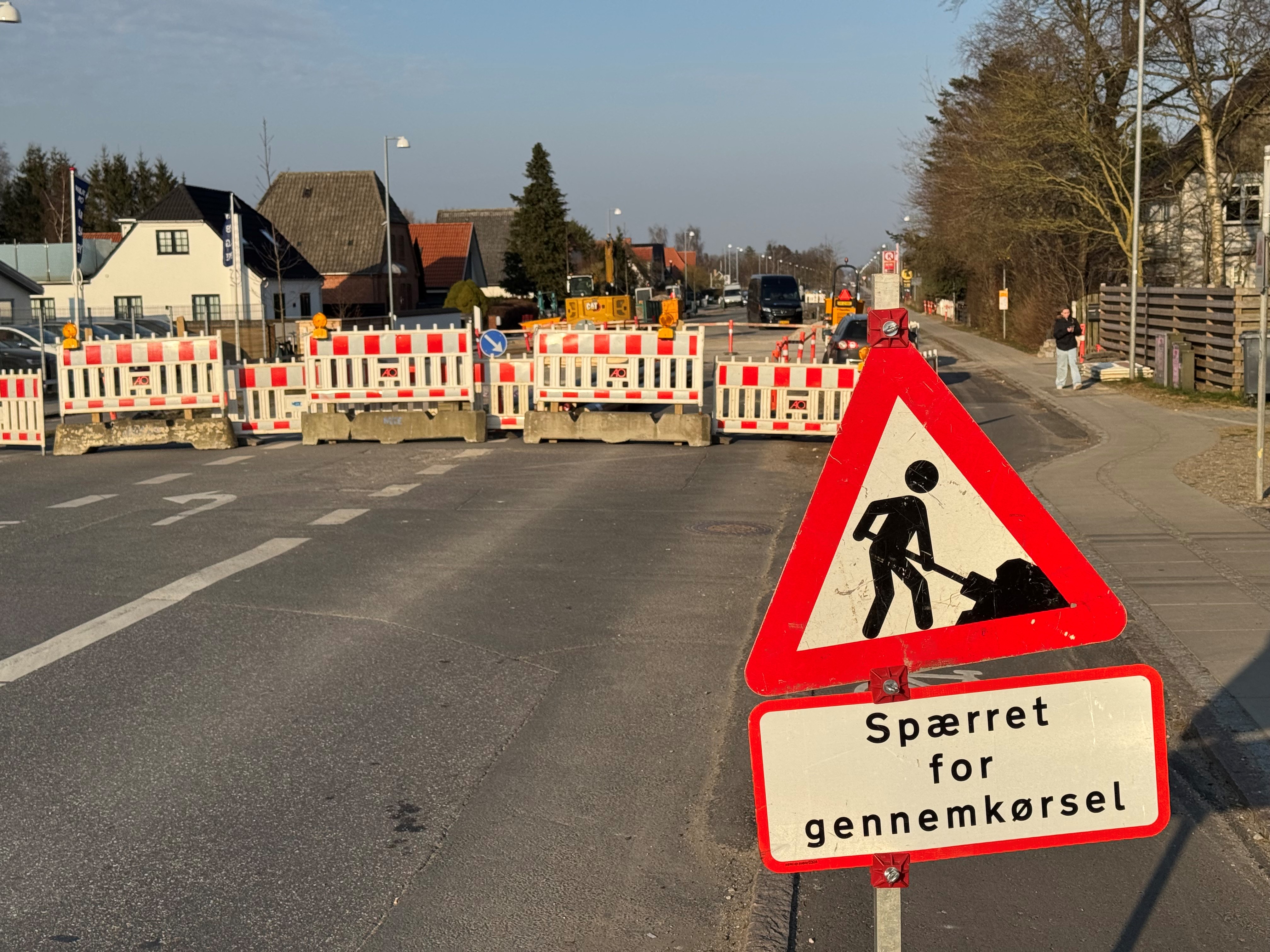 Roskildevej er spærret i et halvt år.
