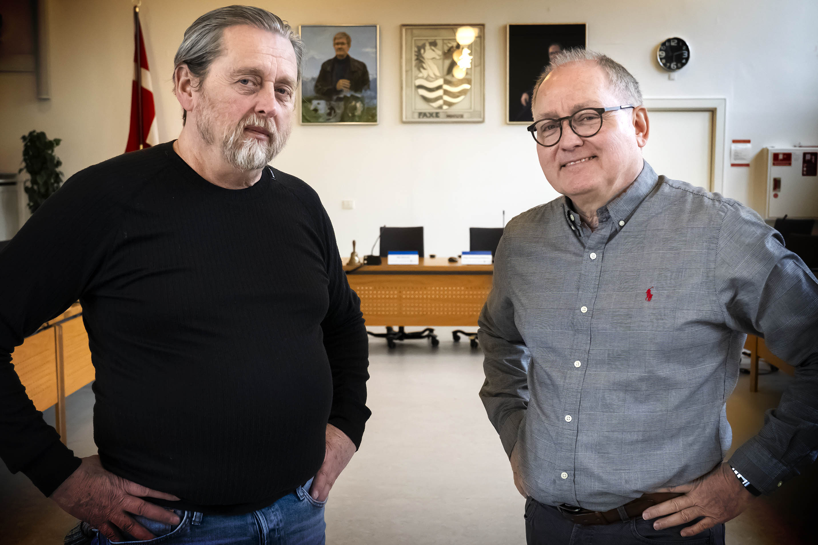 Løsgænger Lars Folmann (tv.) og Lokallistens René Tuekær går nu til valg sammen med et fælles håb om et politisk magtskifte.