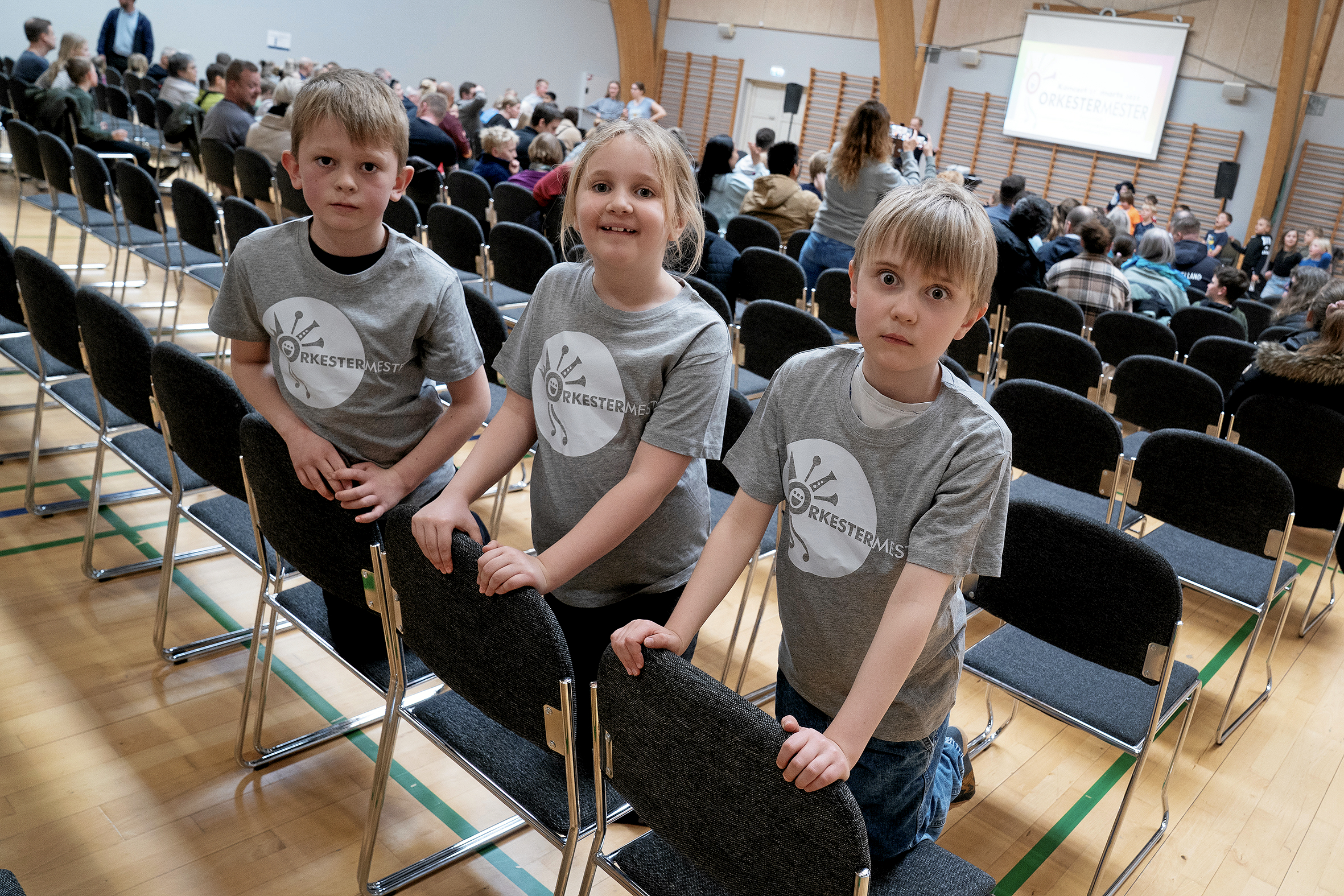 Milas Fernandez Rosenaa, Karla Hjort Skaaning og Bjørn Vincenzo Bognolo fra KIrstinedalsskolen har glædet sig meget til begge koncerter.