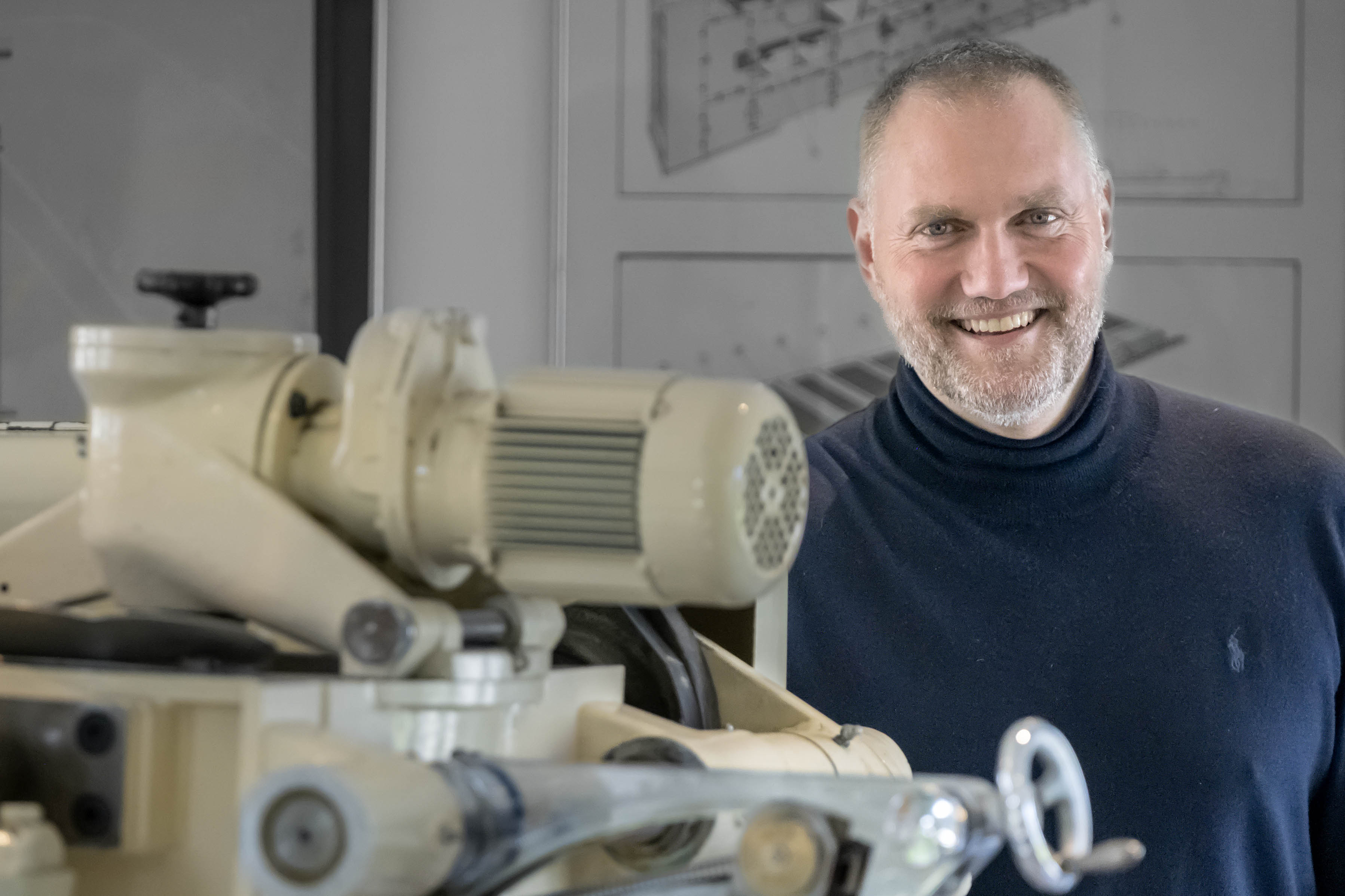 Piet Tæstesen er administrerende direktør for Aasted og har masser at smile af for tiden.