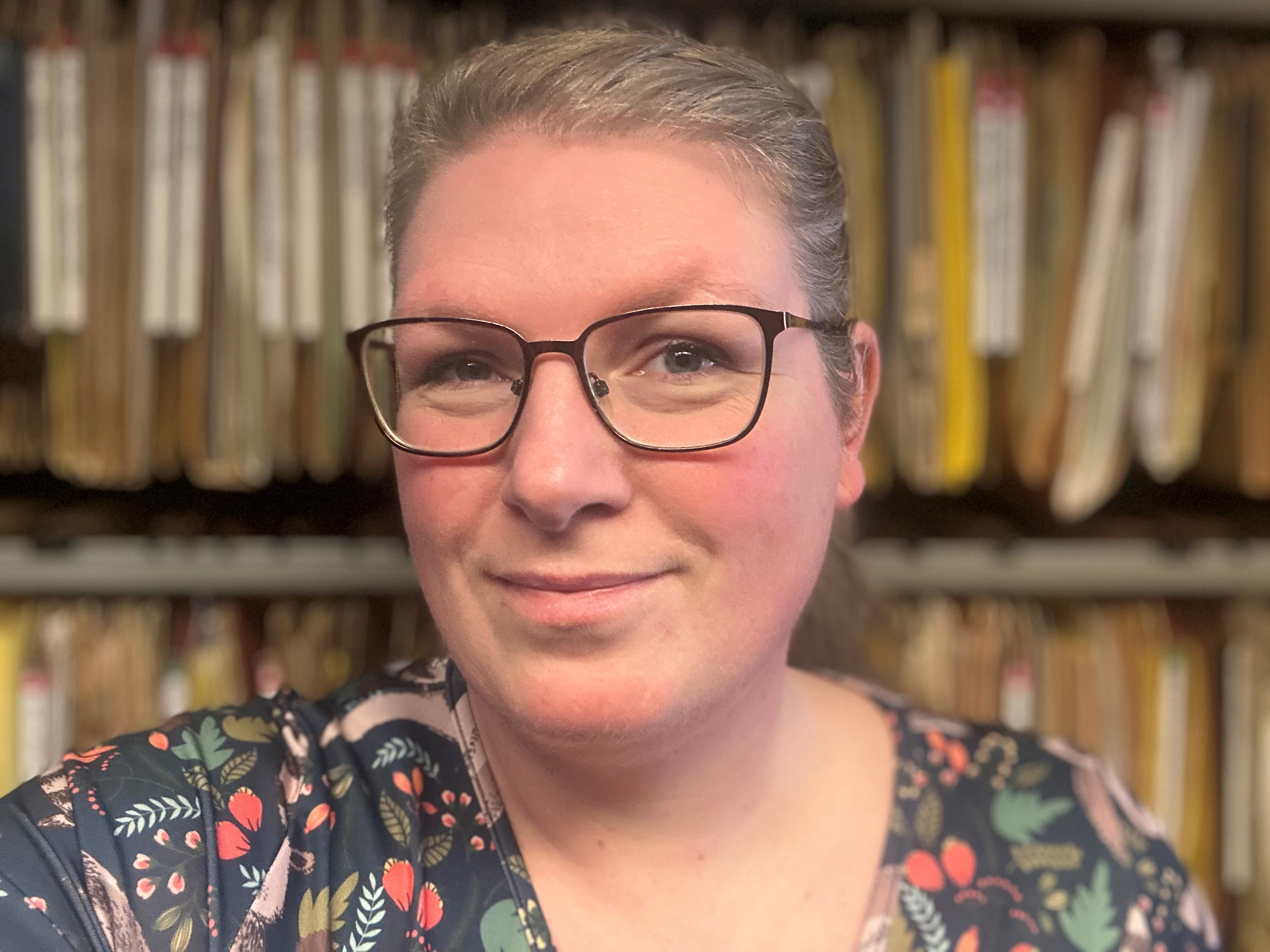 Arkivar Marie Amstrup Møller.