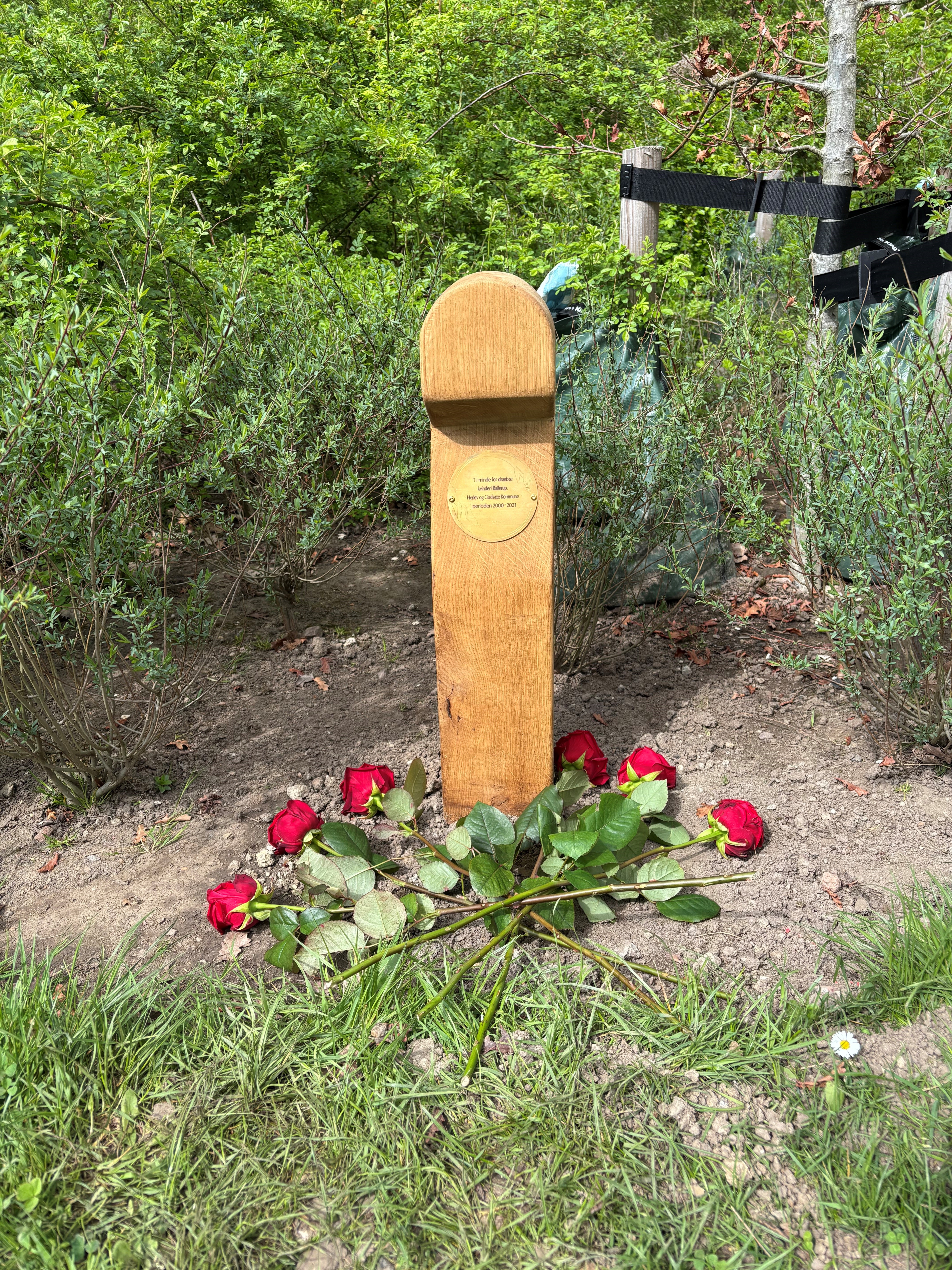 Der ligger en rose for hver af de seks kvinder, der siden 2000 er blevet dræbt i nærområdet.