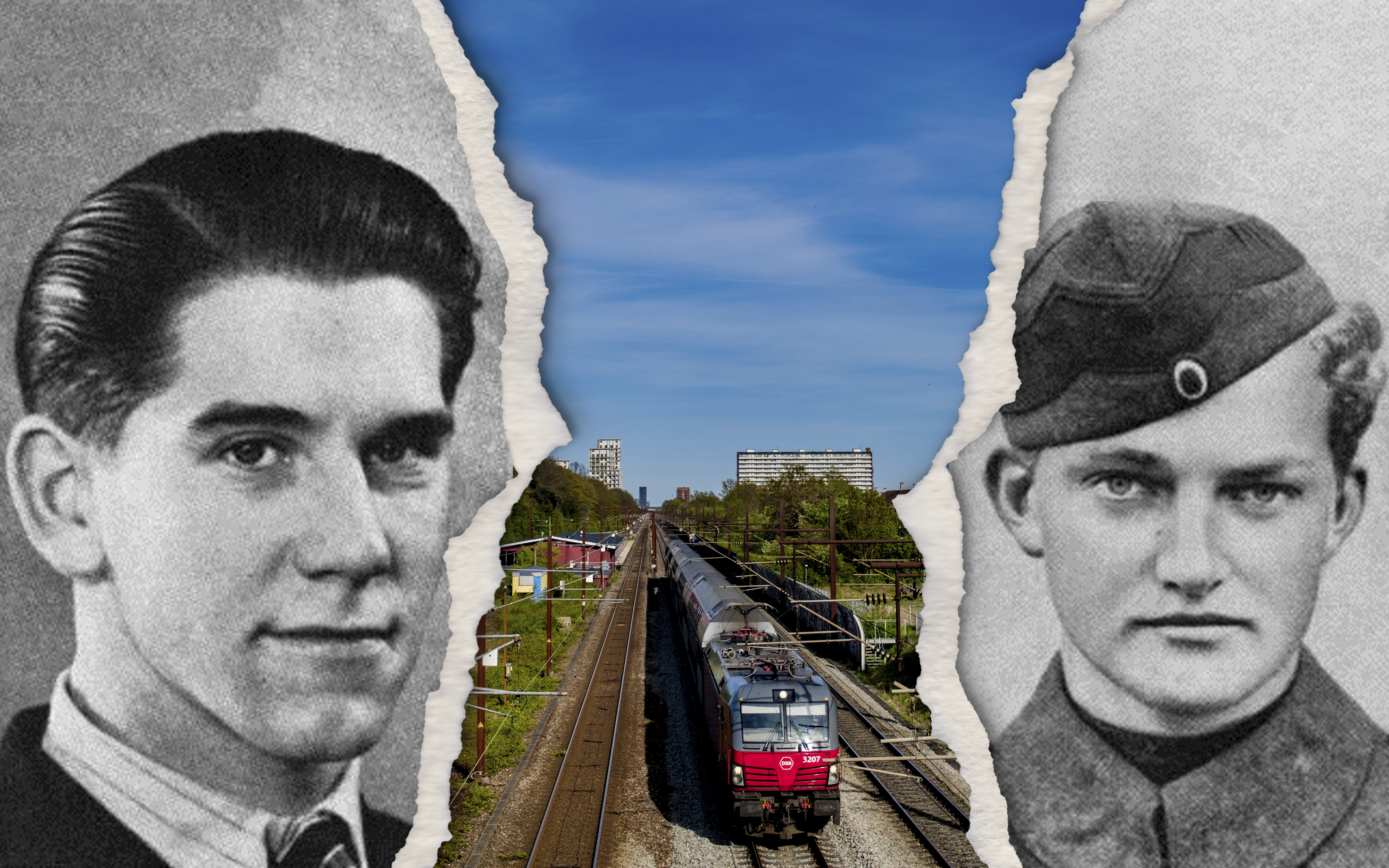 Kaj Jensen og Ebbe Rørdam mistede livet, da et tog med tyske soldater og våben passerede Brøndbyøster i foråret 1945.