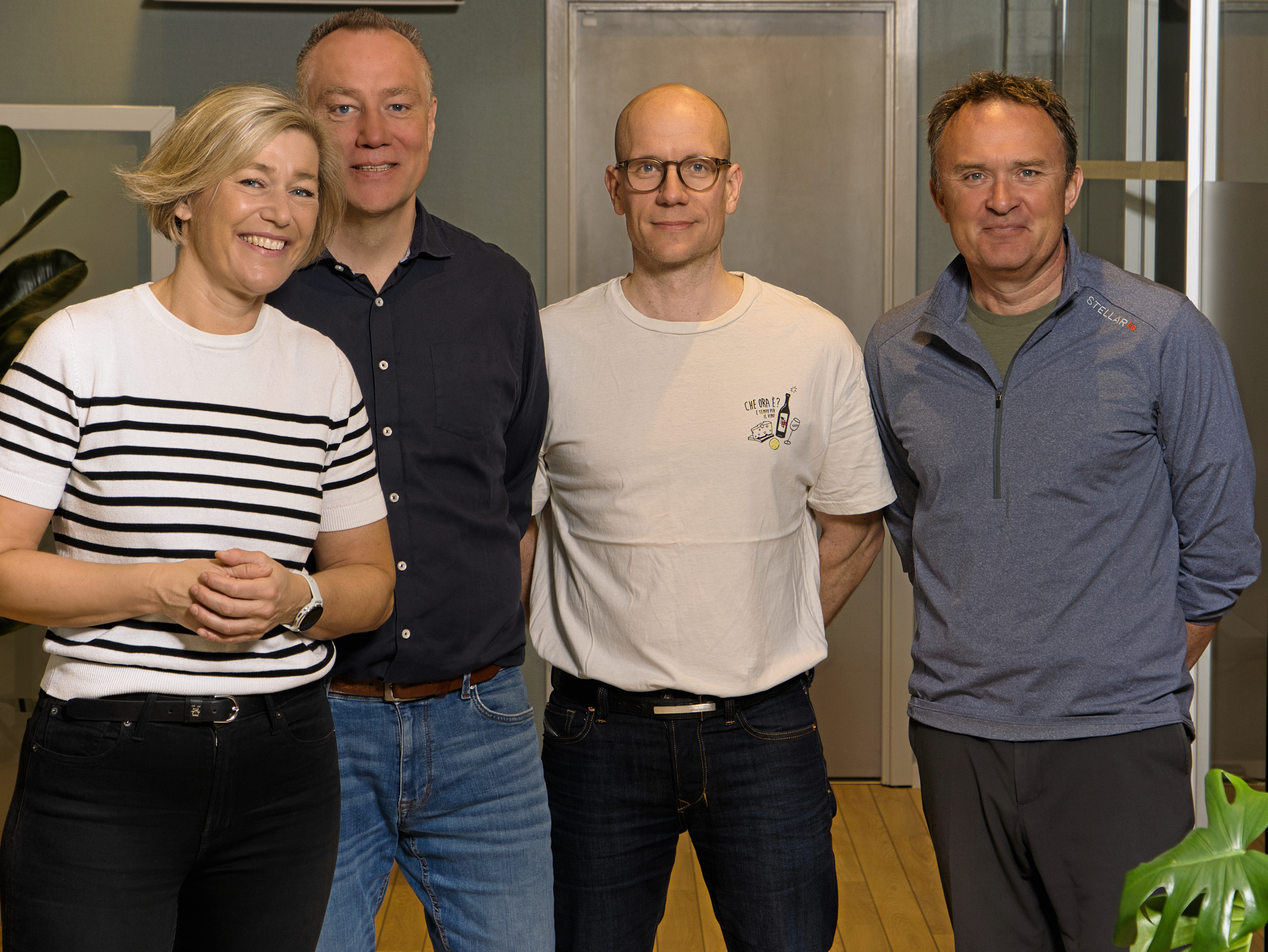 Ejerkredsen i IOT Fabrikken, fra v. Katja Kafling, Mikkel Fischer, Lars Qvistgaard og Jon Wichmann.