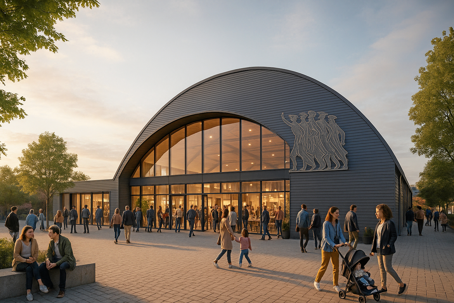 Et bud på hvordan Centerhallen kunne komme til at se ud efter en renovering.