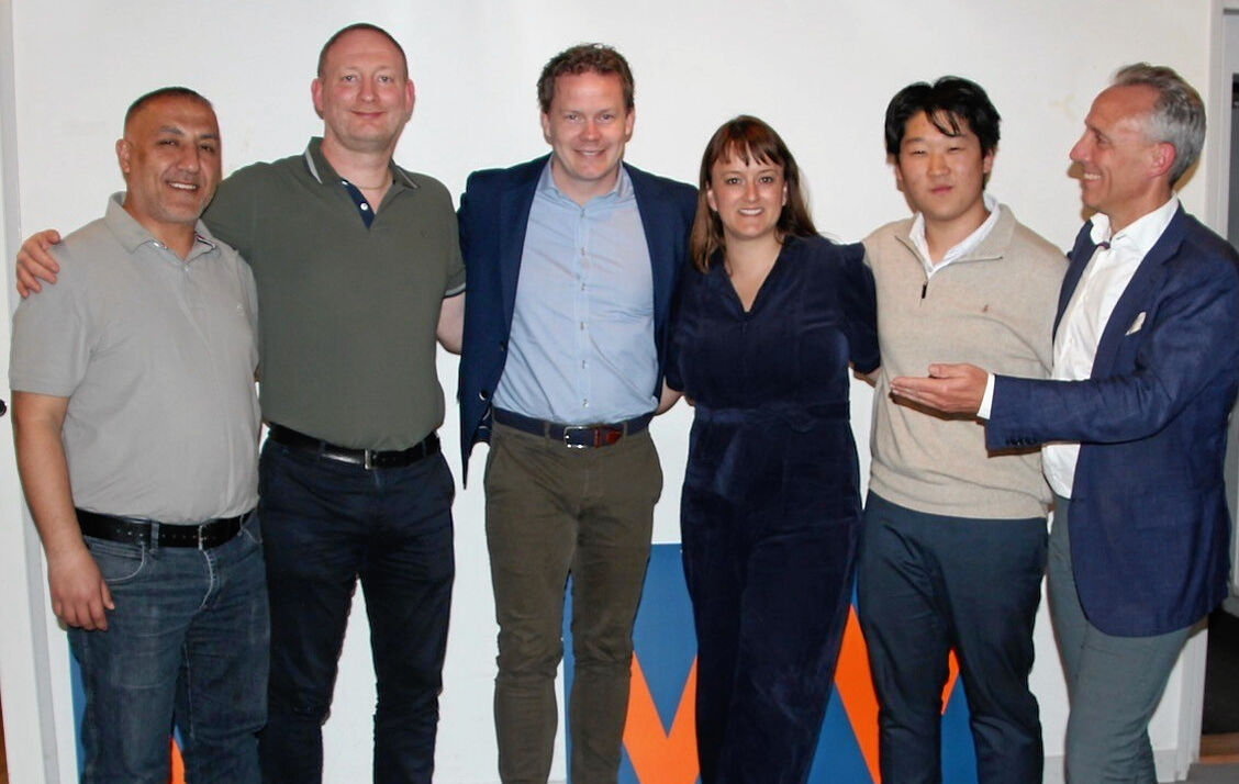 Fra venstre: Musa Harmanci, Allan Ravn, Nicolai Bechfeldt, Sarah Brandt-Kofoed, Markus Zhen Wei Jin og Jesper Larsen.