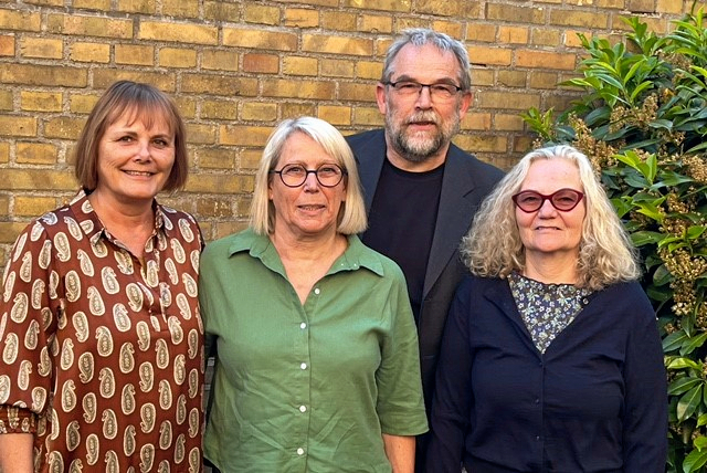 Fire af SF Ringsteds kandidater til kommunalvalget 2025. Lene Reffstrup, Britta Nielsen, Reinhold Schæfer og Christina Dilling-Munk, der også stiller op til regionsrådet.