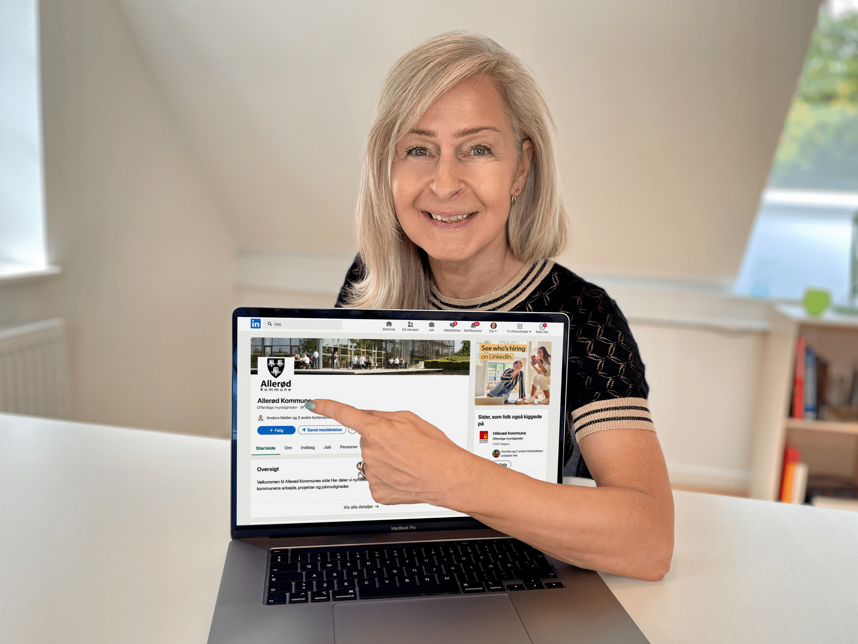 - Der er gang i de danske kommuners LinkedIn-virksomhedssider, skriver Eva Sachse.