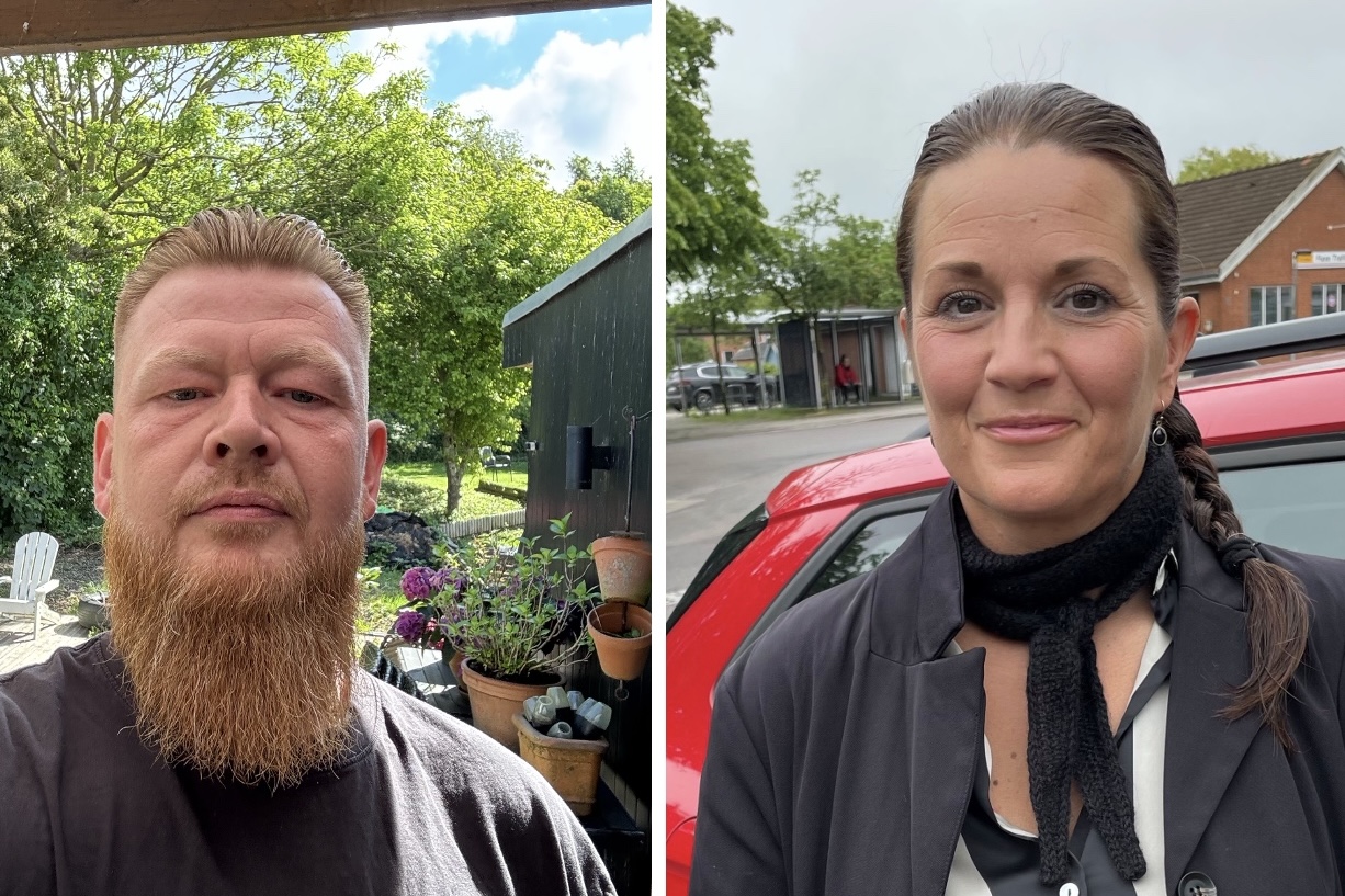 Jonas Rømerdal og Birgitta Carlberg deltog begge i forældremødet onsdag aften.