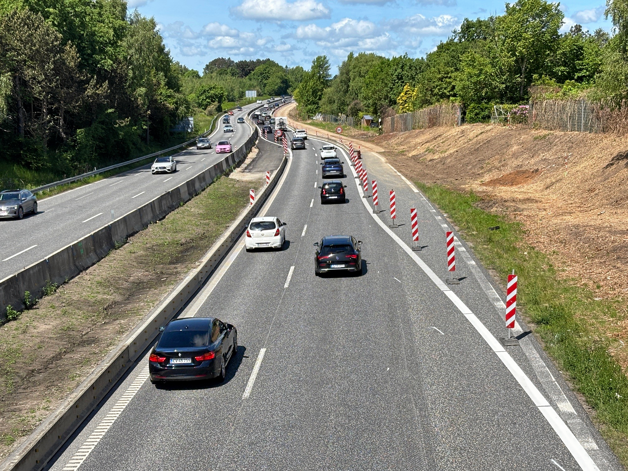 Tilkørsel 10 Hørsholm Syd i nordgående retning til Helsingørmotorvejen bliver nu afspærret i en længere periode.