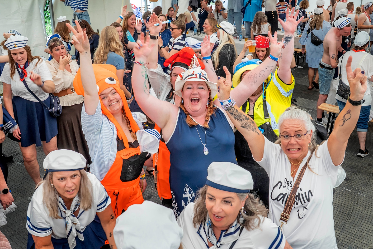 Sørby Marked inkluderede igen den traditionsrige damefrokost. - Jens Wollesen Sørby Marked inkluderede igen den traditionsrige damefrokost.