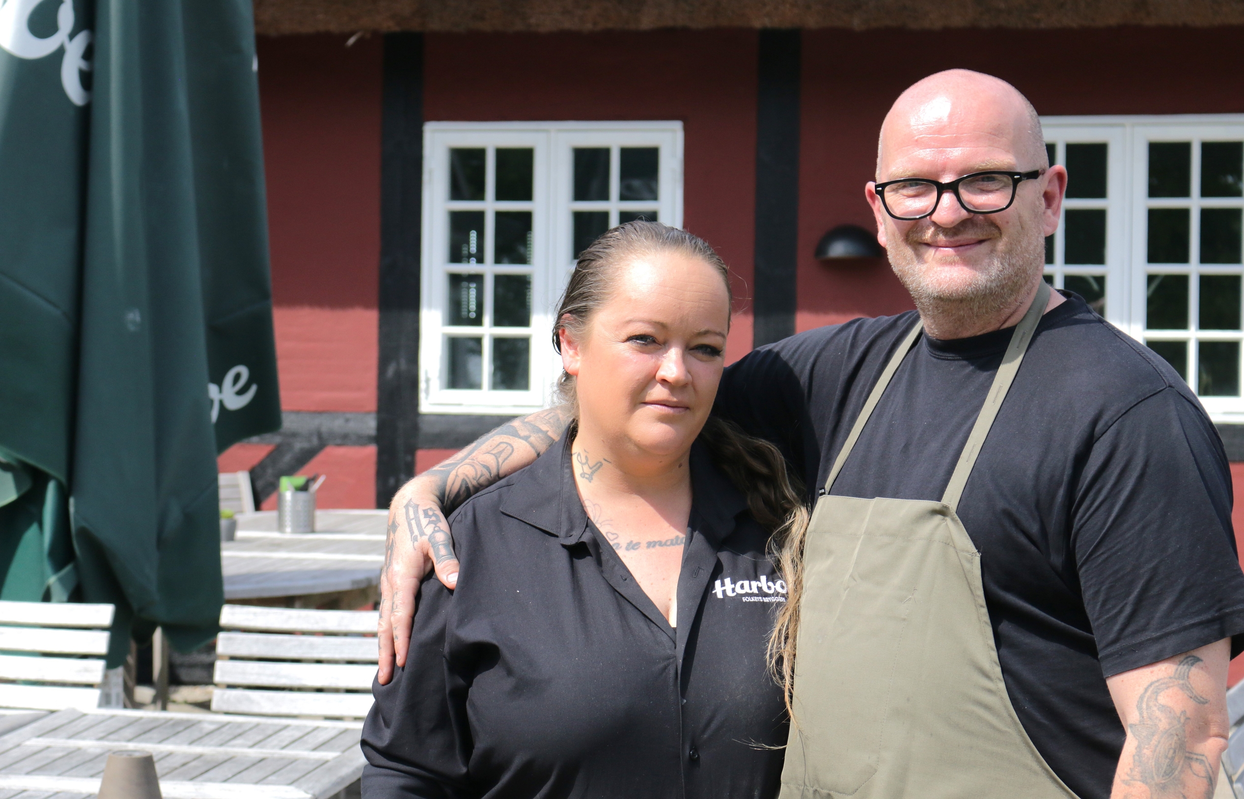 Parret Tanja Olsen og Brian Speiser har drevet bistroen i Korsør Golf Klub i et år. - Søren Arildsen Parret Tanja Olsen og Brian Speiser har drevet bistroen i Korsør Golf Klub i et år.