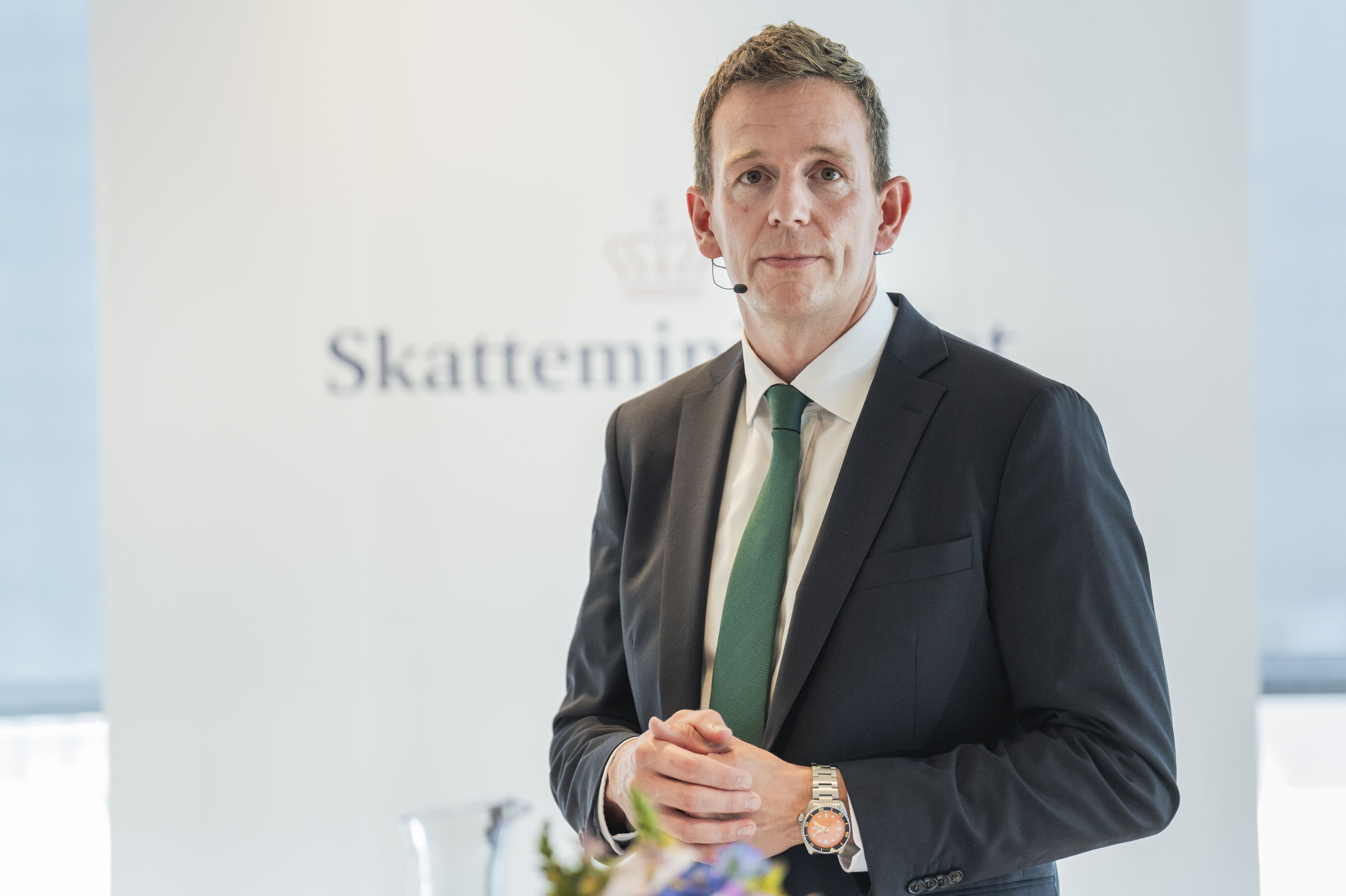 Skatteminister Rasmus Stoklund er tilfreds med det fremskridt, Skatteforvaltningen har taget siden seneste status på hjemføringen af penge i forbindelse med udbyttesagen. Det totale hjemførte beløb lyder nu på 3,8 milliarder kroner. (Arkivfoto).
