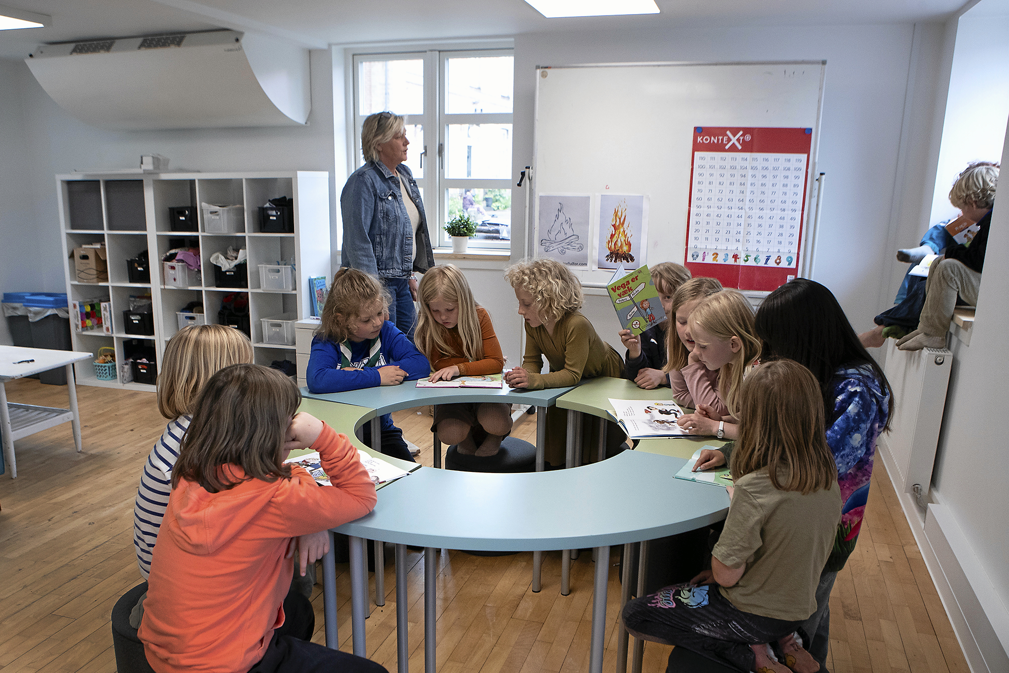 Eleverne i 0. og 1. klasse på Slotsparkens Friskole har fået nye klasselokaler, som også har en plads i Danmarks skolehistorie.