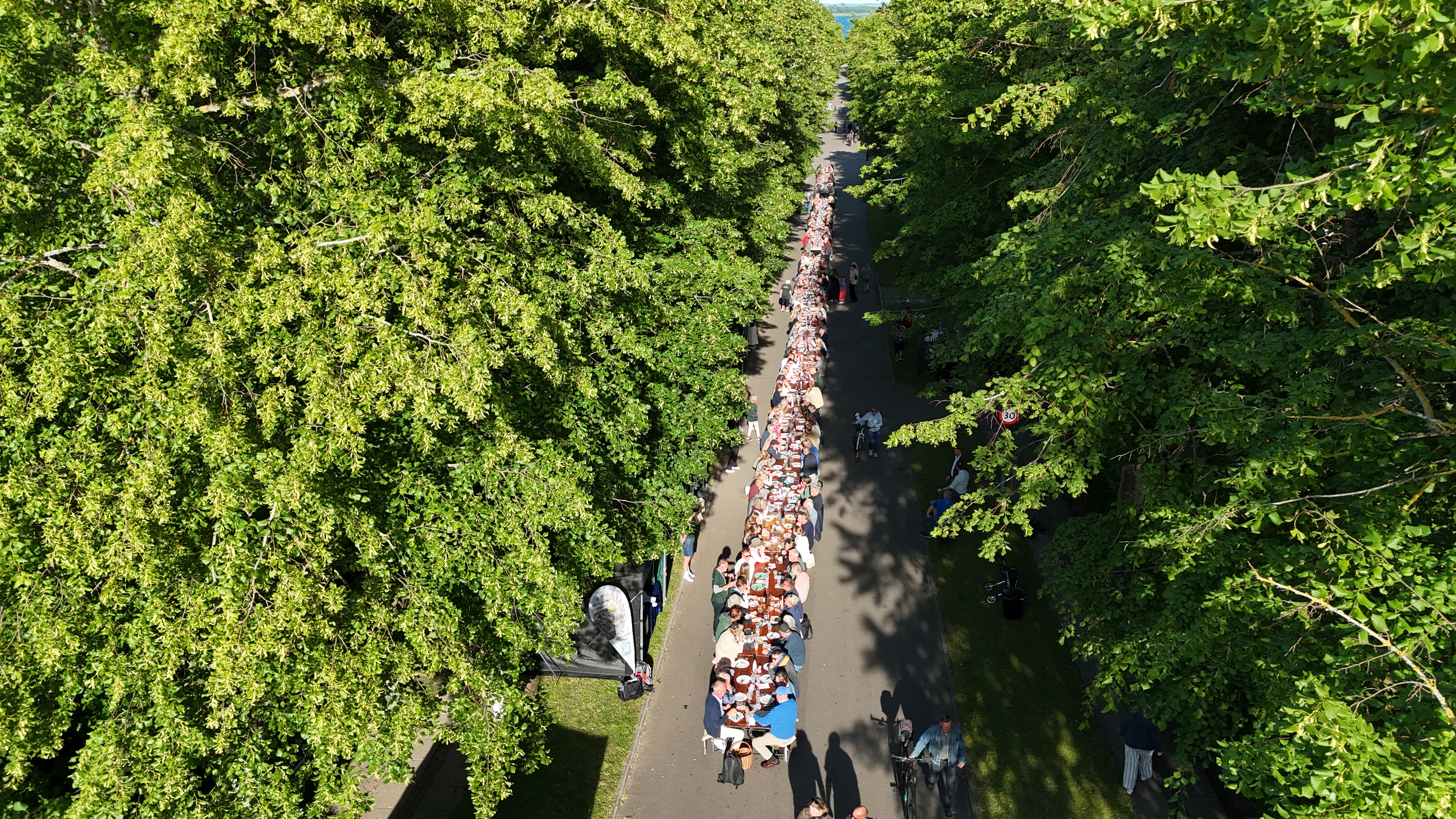 Langbordsmiddagen på alléen i Anneberg Kulturpark var sidste år startskuddet til den nystartede fødevarefestival Smag på Anneberg. Igen i år vil langbordsmiddagen skyde festivalen og en lang række andre langbordsmiddage i gang.