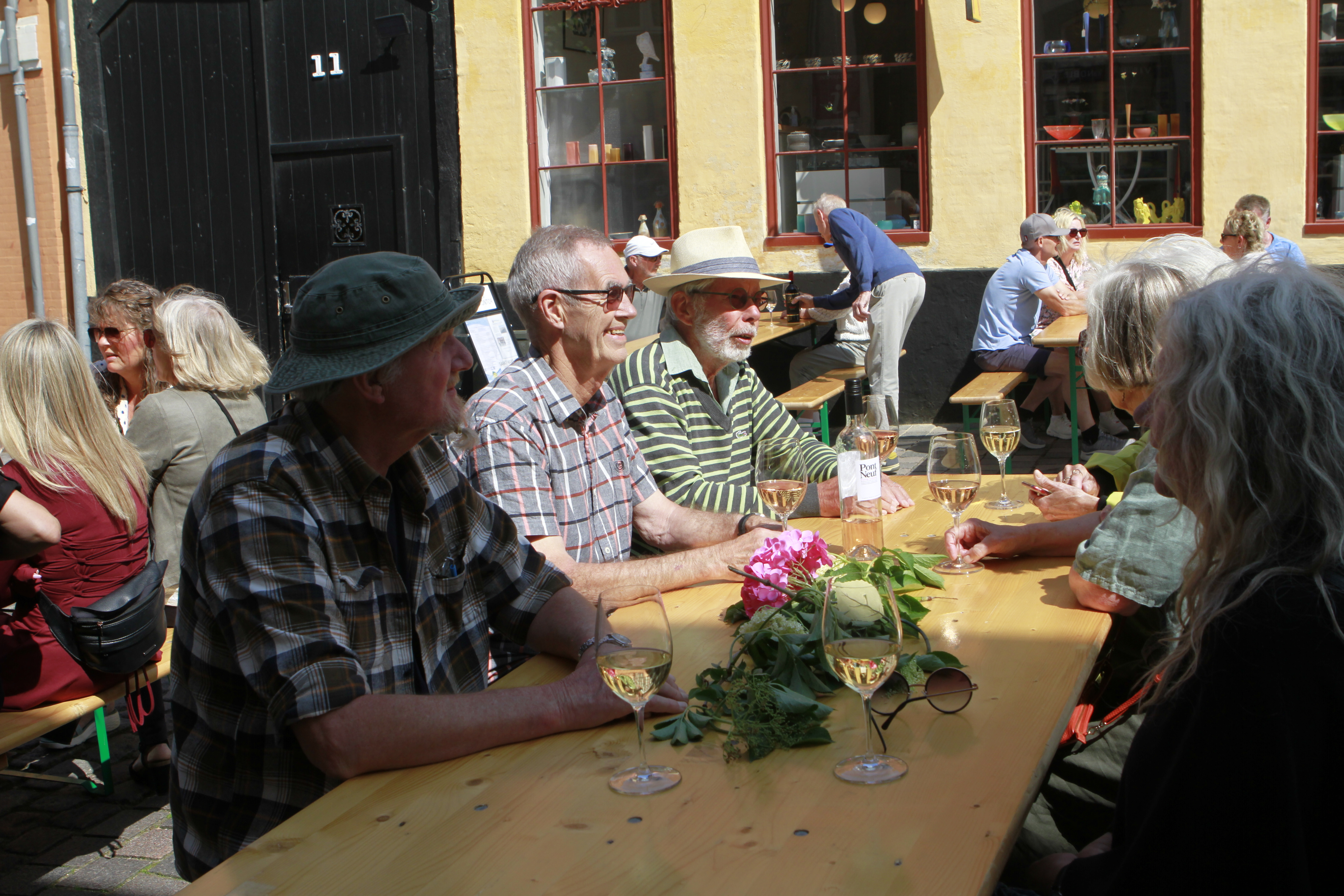 Sådan så det ud sidste år, da der for første gang var Sommerfest i Algade i Skælskør.