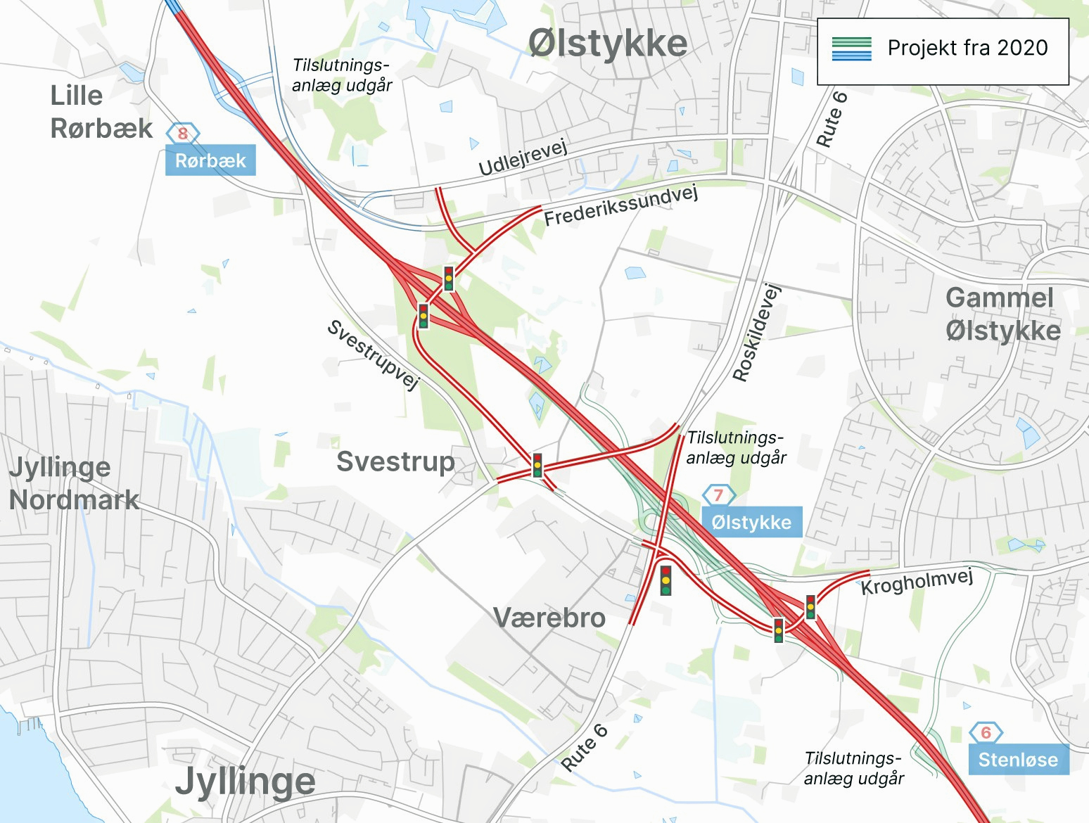 Venstre i Egedal er klar til at udfordre denne fremlagte plan fra Vejdirektoratet i forbindelse med den sidste etape af Frederikssundsmotorvejen fra Smørum til Vinge. Helt konkret ønsker partiet at rykke de foreslåede rampeanlæg.