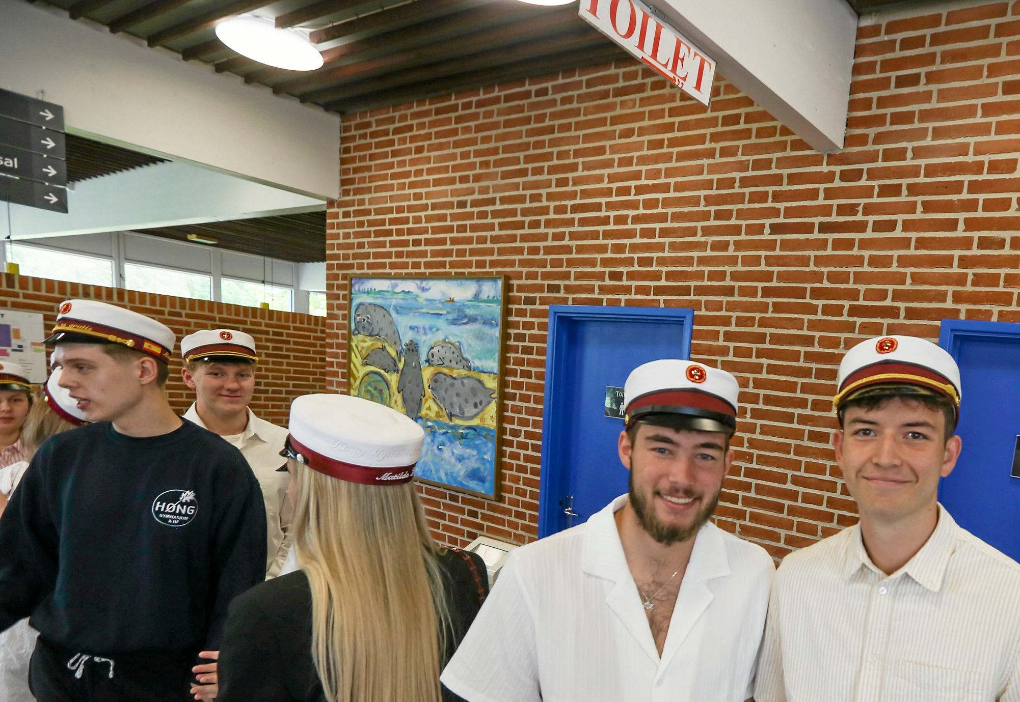 Mathias og Mathias skal holde et sabbatår nu efter huen er kommet i hus. - Charlotte Koefoed Mathias og Mathias skal holde et sabbatår nu efter huen er kommet i hus.