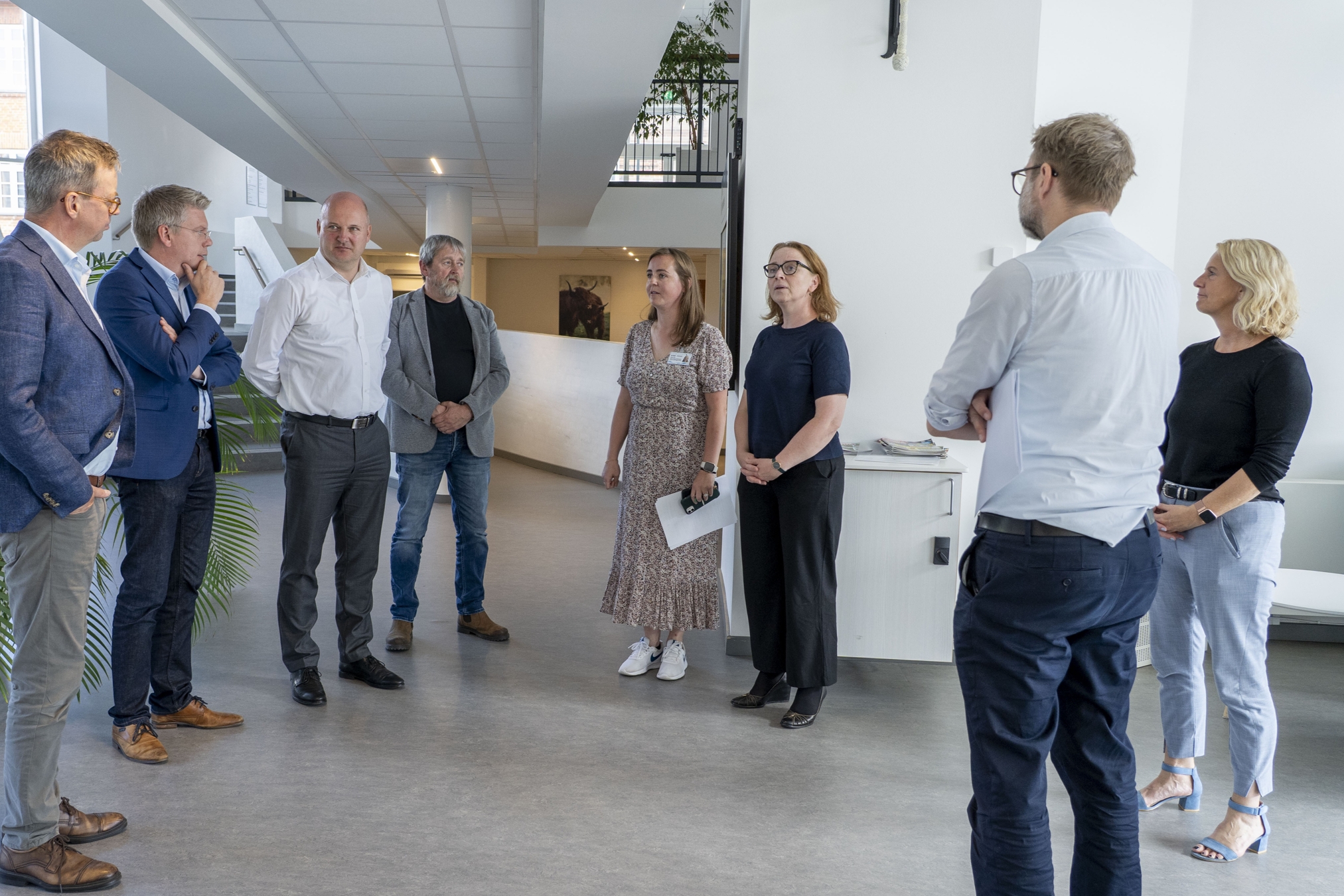 Borgmester Ole Vive (V) og Lars Folmann (Lokallisten) tog imod Region Sjællands topfolk til drøftelser om fremtidens nære sundhedstilbud. - Faxe Kommune Borgmester Ole Vive (V) og Lars Folmann (Lokallisten) tog imod Region Sjællands topfolk til drøftelser om fremtidens nære sundhedstilbud.