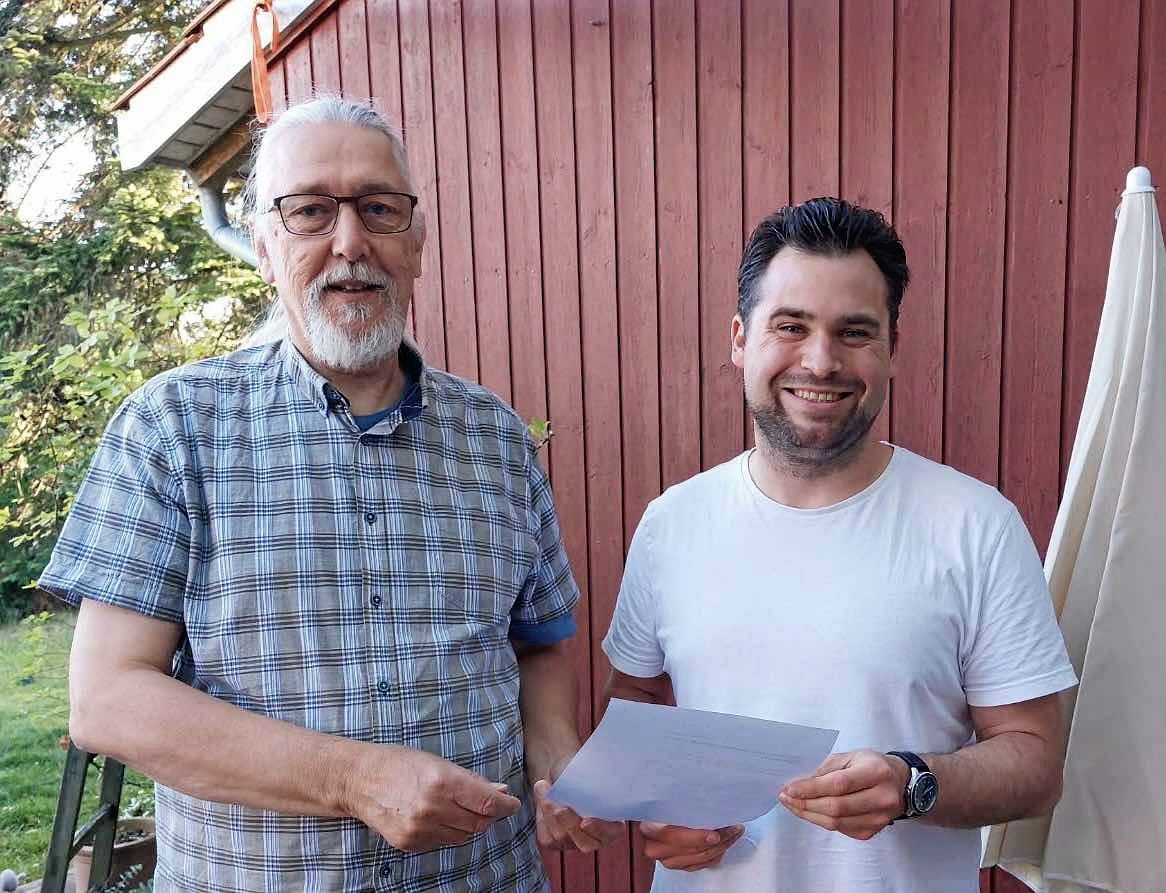 Enhedslistens spidskandidat, Jens Ove Bay og SF’s spidskandidat, Christian Skou Larsen er glade for det deres valgforbund.