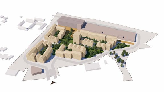 Det nye boligområde forventes at få 350 boliger af forskellig karakter.