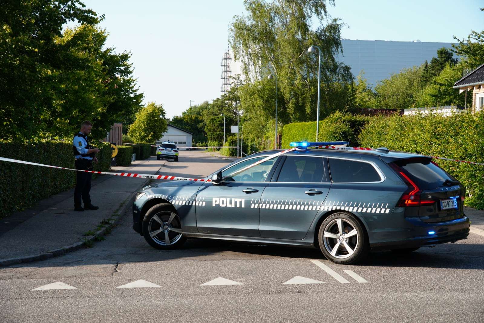 Politi til stede ved Netto.
