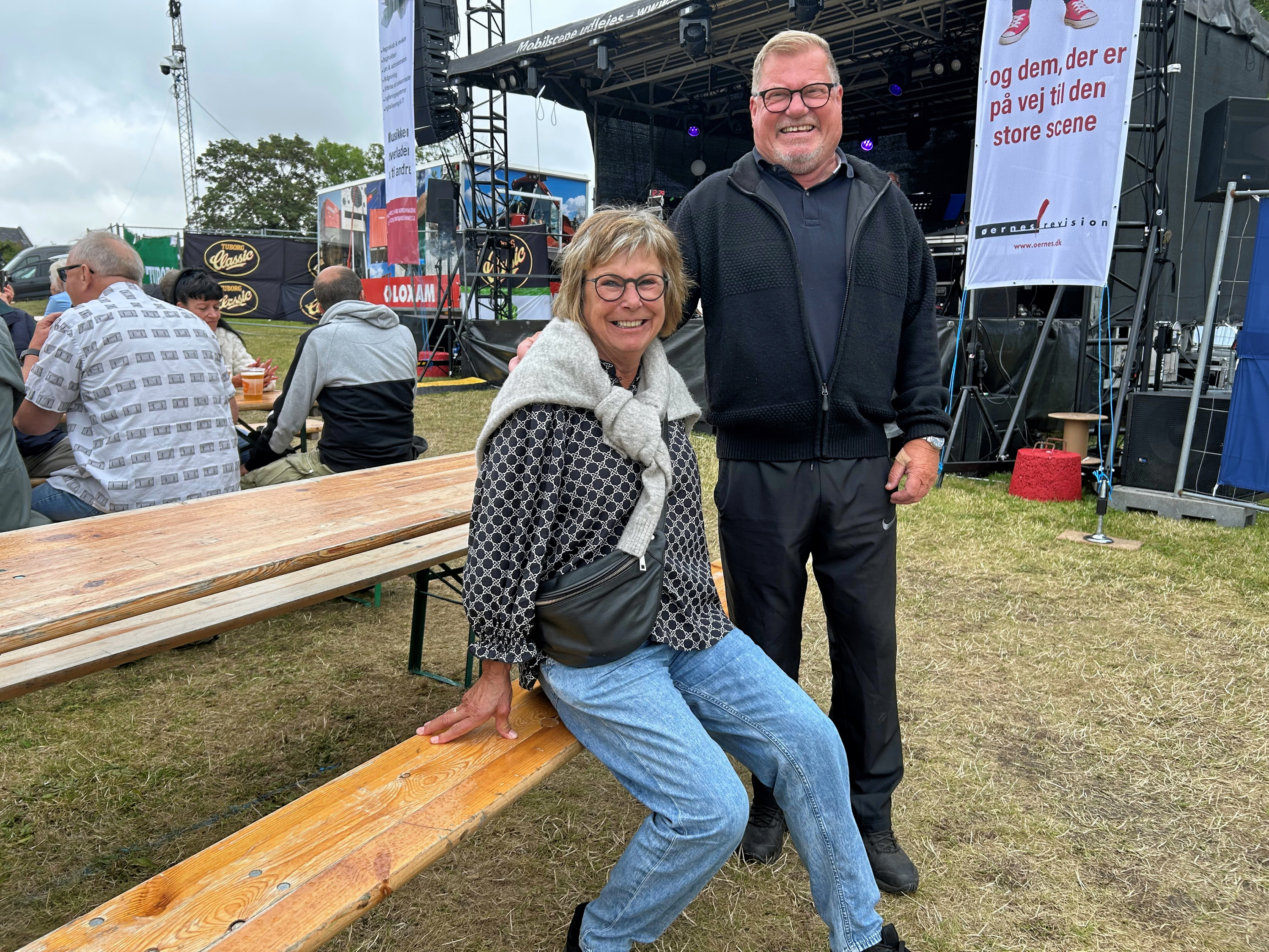 Helle og Jørgen Busk nyder at kunne vælge til og fra, hvad man vil deltage i ved festugen.