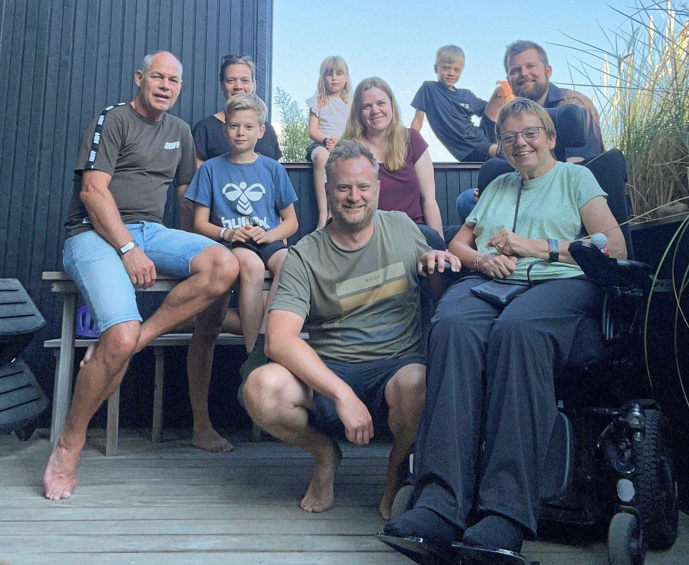 Det lykkedes Gitte Larsen at komme afsted på den længe ventede familieferie i Blåvand.