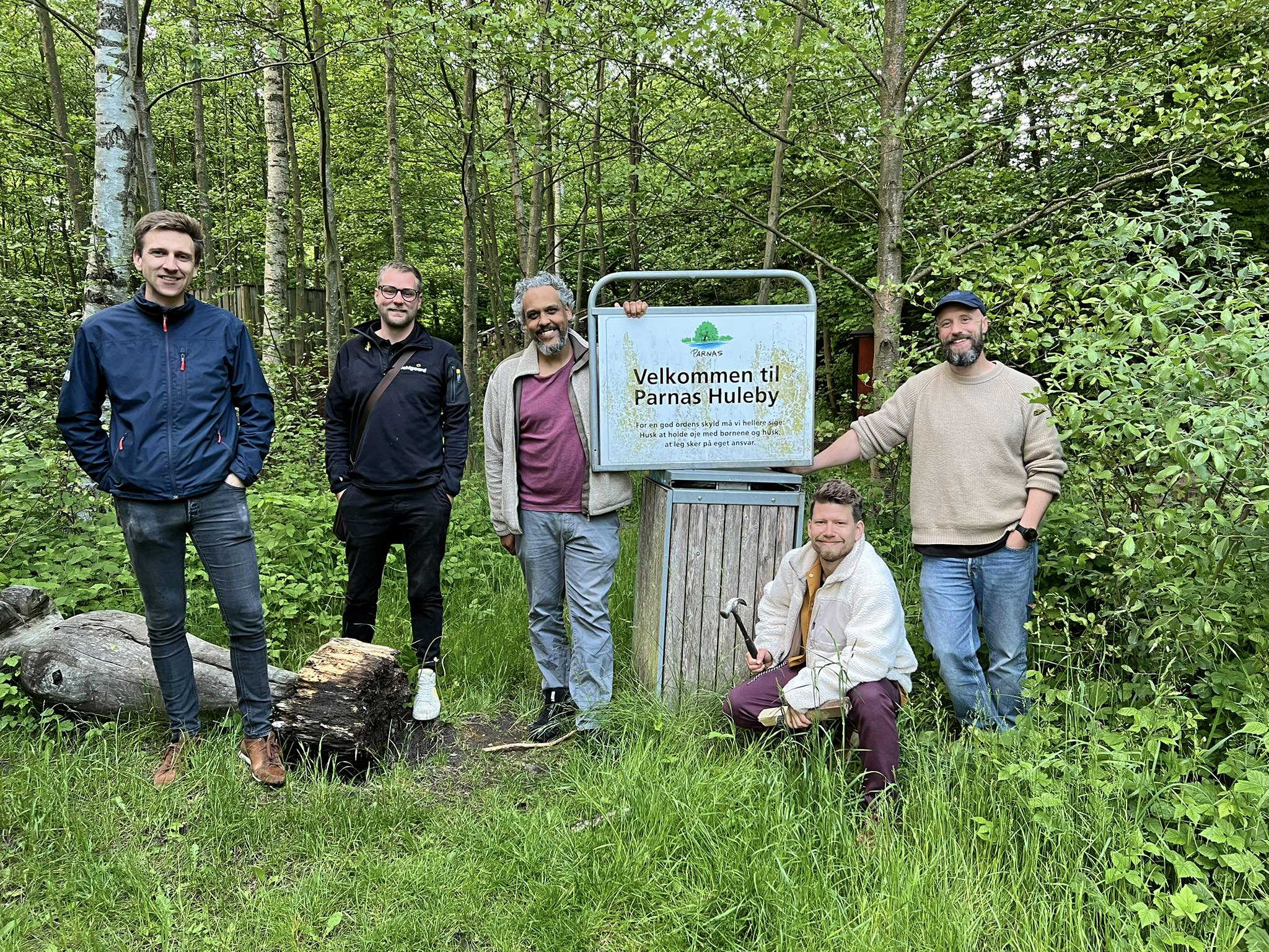 Frivillige fra Sorø Sammen er i gang med at samle penge ind til huleby-renoveringen.