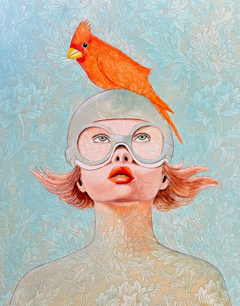 "Orange Bird" af Jeanette Elmelund, der er Årets Rudersdalkunstner 2025.