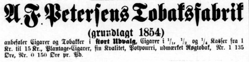 Annonce i Frederiksborg Amts Avis fra december 1892. - Lokalhistorisk Arkiv Hillerød Annonce i Frederiksborg Amts Avis fra december 1892.