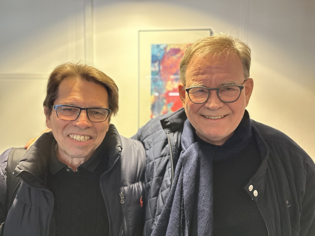 Søren Christiansen (tv.) fra Nærum og Jan Sejr Nicolajsen fra Næstved er et af de tre bridgepar på seniorlandsholdet.
