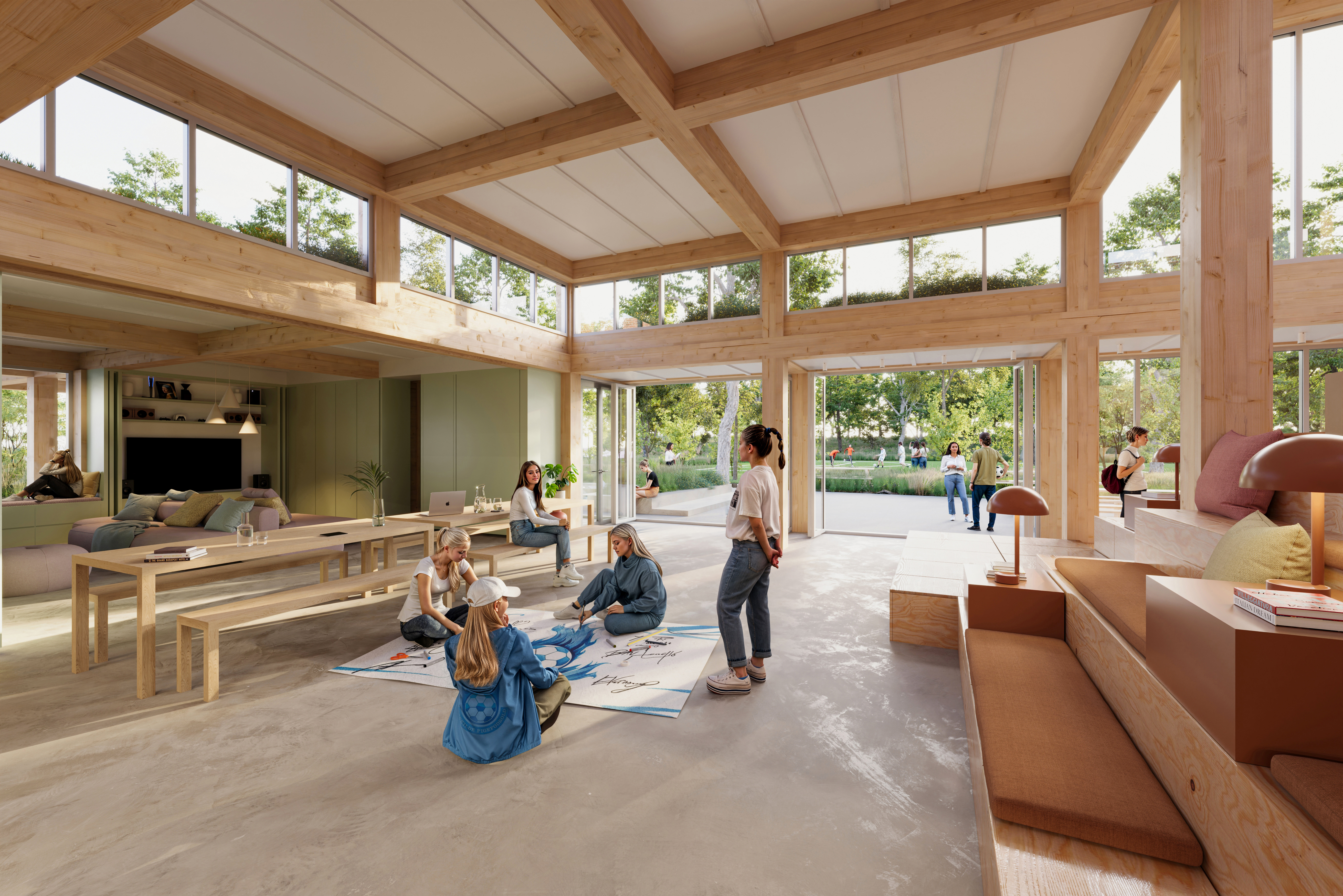 Fletværket skulle have været en del af Himmelev Gymnasium, men det har vist sig ikke at være muligt.