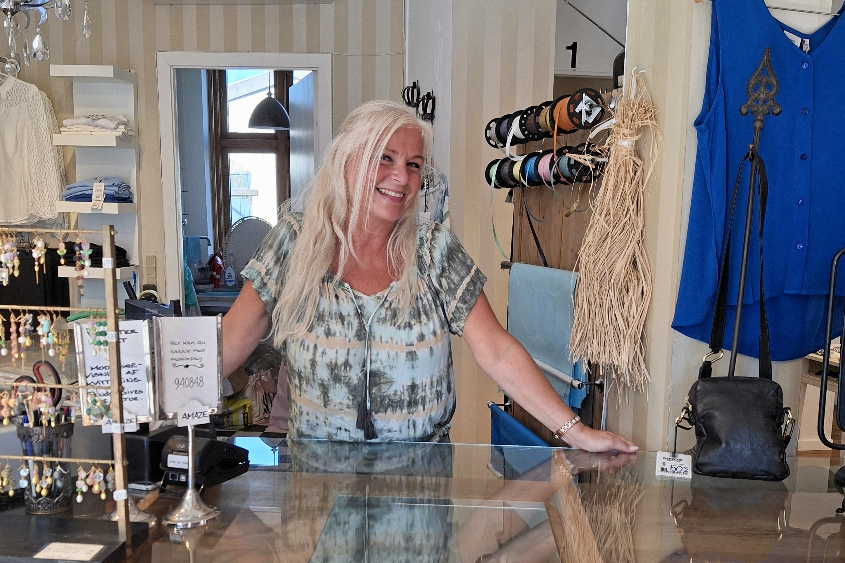 Gitte Nielsen fra tøjbutikken Amaze er kørt træt i livet som selvstændig.