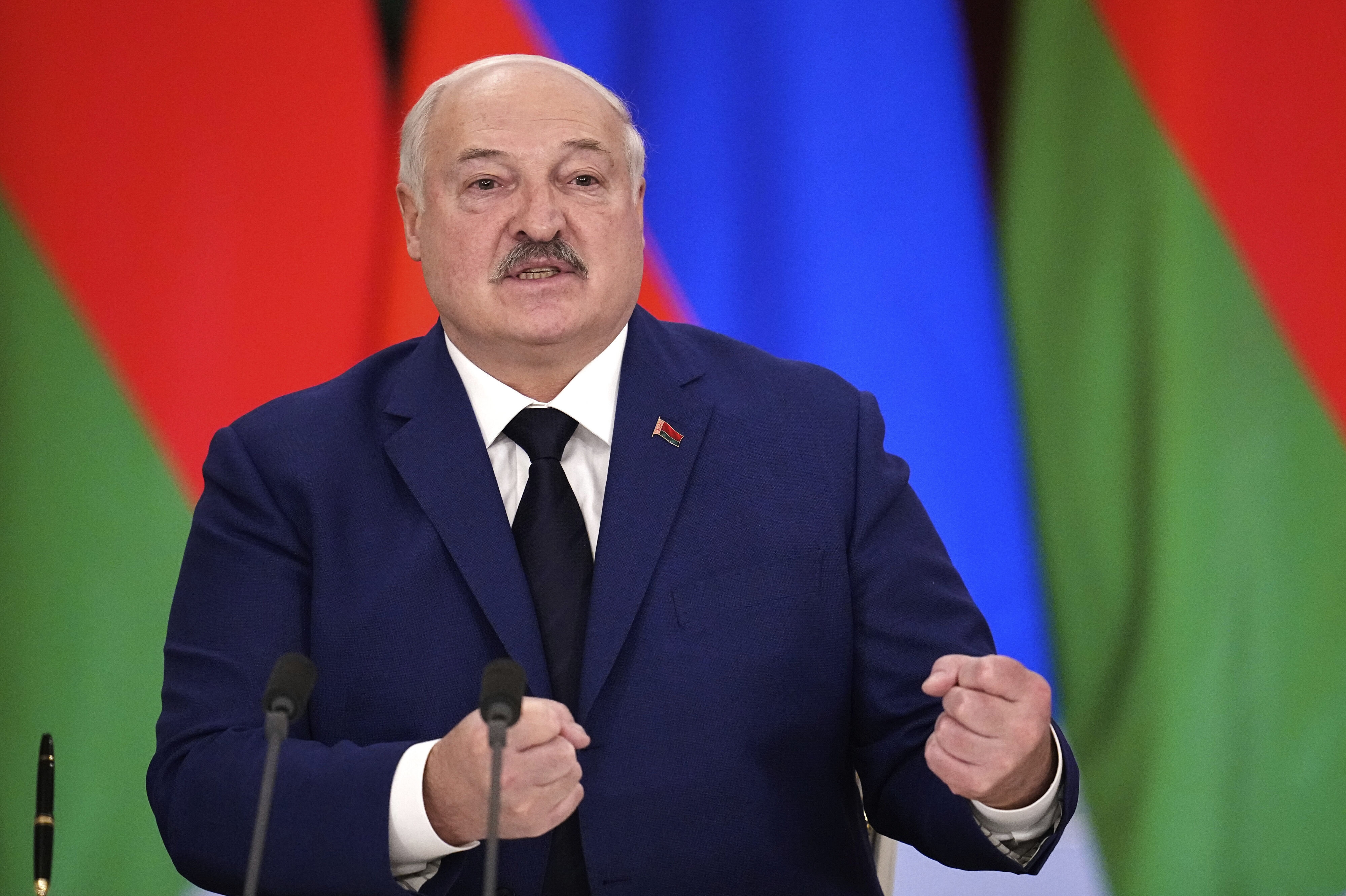 Belarus' præsident, Aleksandr Lukasjenko, har angiveligt holdt møde med en Trump-repræsentant om forholdet mellem USA og Belarus. (Arkivfoto).