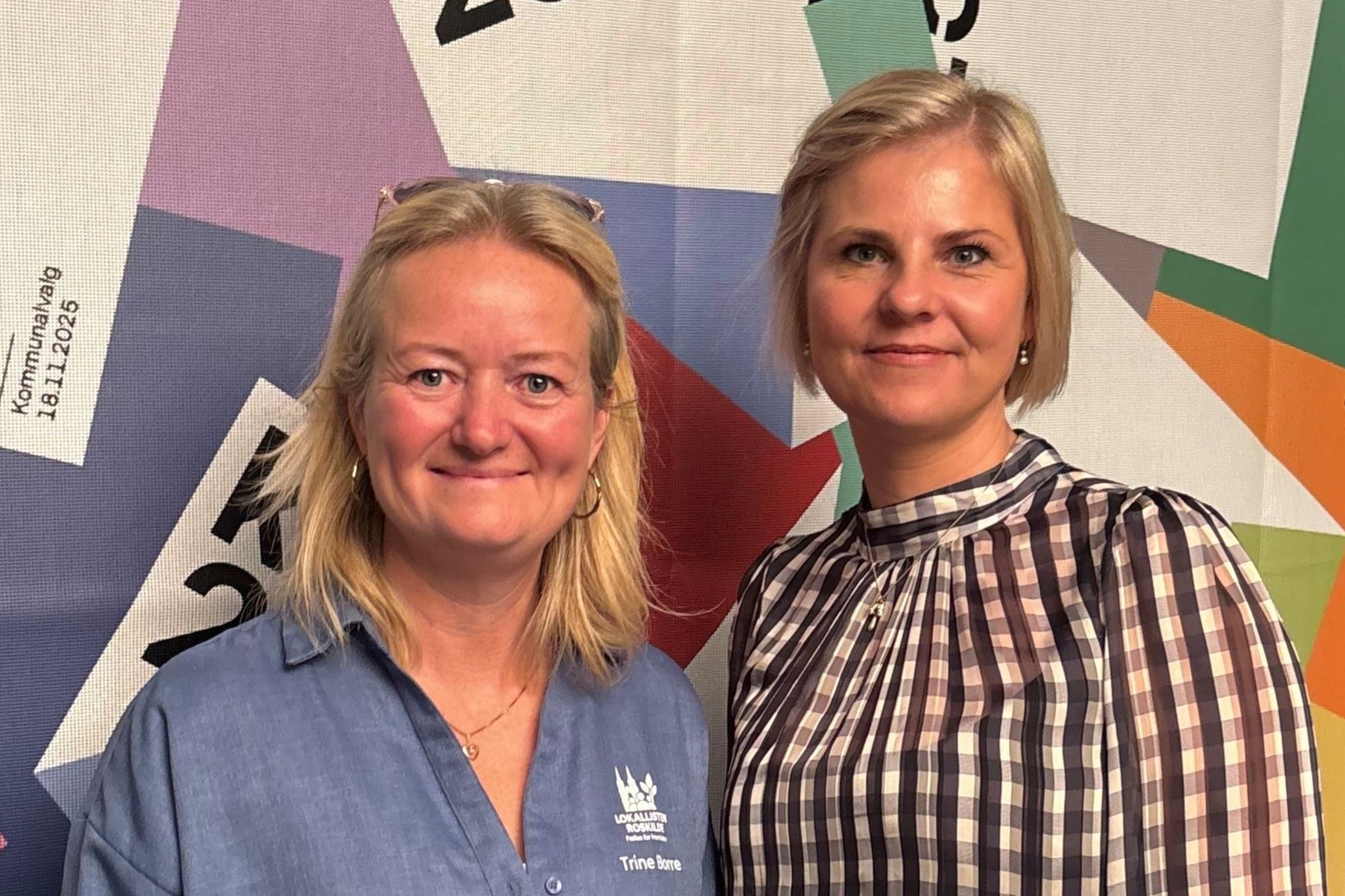 Er der to, der står sammen, er det Lokallisten Roskilde og Dansk Folkeparti, personifíceret ved Trine Borre og Merete Dea Larsen.