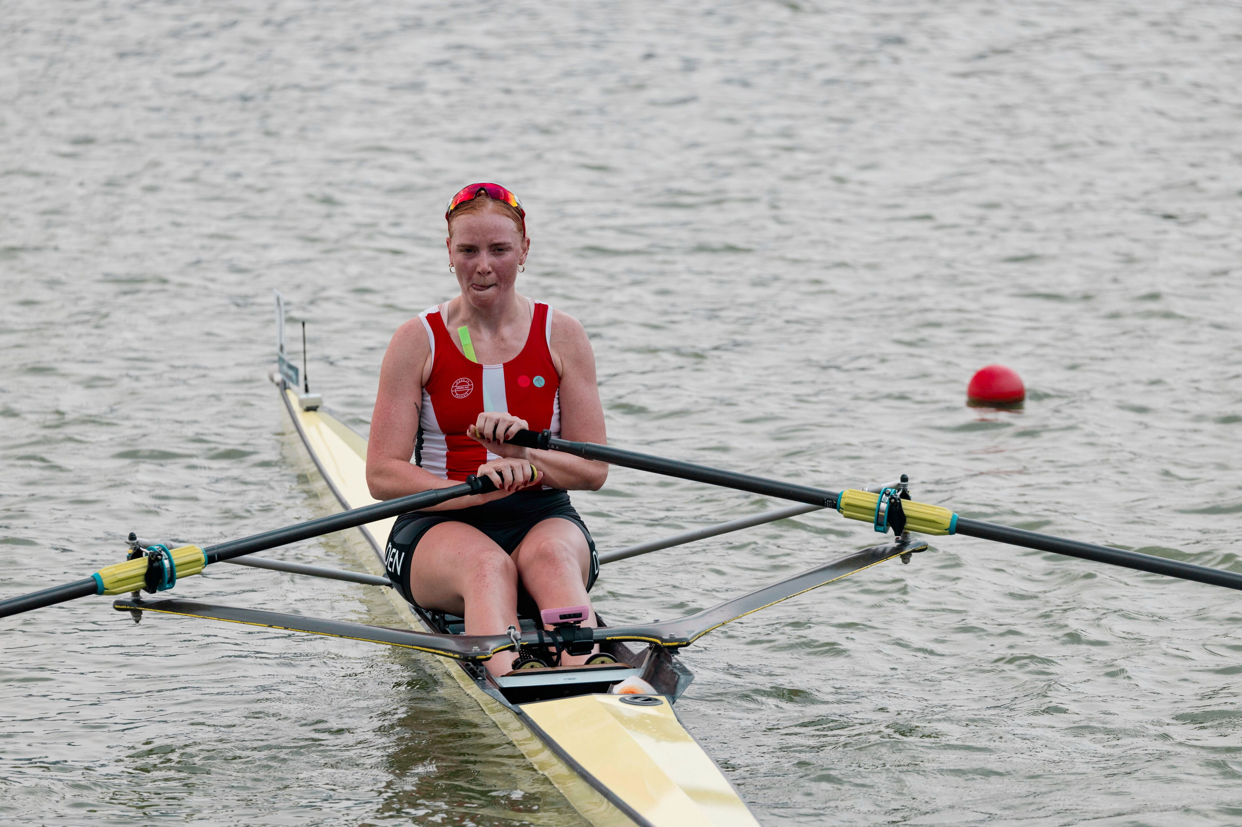 Frida Sanggaard Nielsen roede sig søndag til VM-bronze i Shanghai.