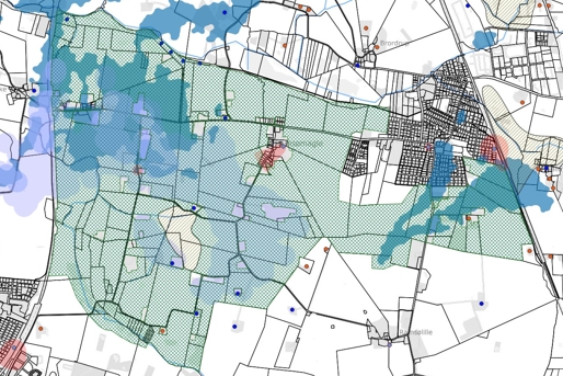 Gadstrup Skov er et skridt nærmere og det er et meget stort areal, som de tre myndigheder håber på at kunne plante til. Det er Gadstrup i øverste højre hjørne af kortet og Viby nederst til venstre. - Roskilde Kommune Gadstrup Skov er et skridt nærmere og det er et meget stort areal, som de tre myndigheder håber på at kunne plante til. Det er Gadstrup i øverste højre hjørne af kortet og Viby nederst til venstre.